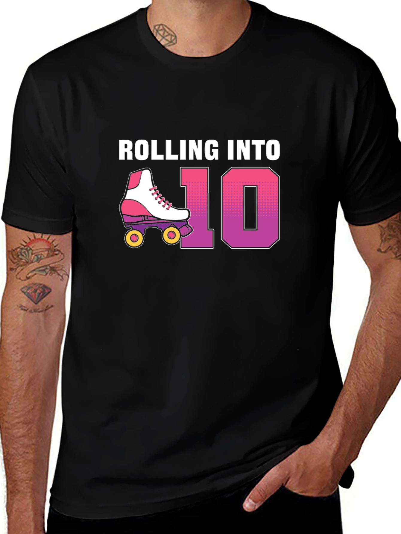 Rolling Into 10th Birthday T-Shirt