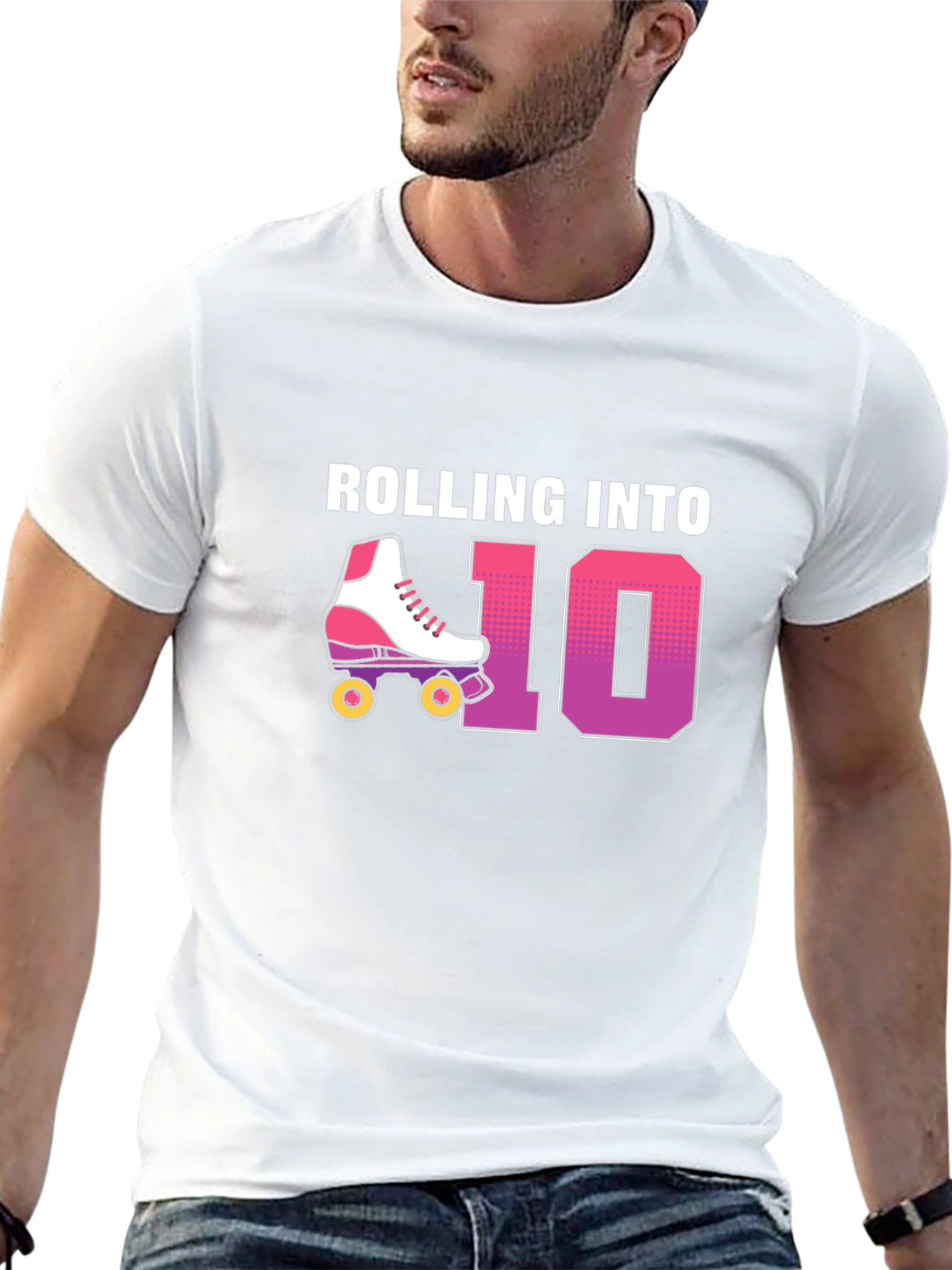 Rolling Into 10th Birthday T-Shirt
