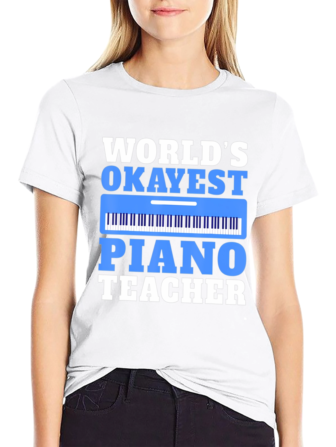 Worlds Okayest Piano Teacher T-Shirt