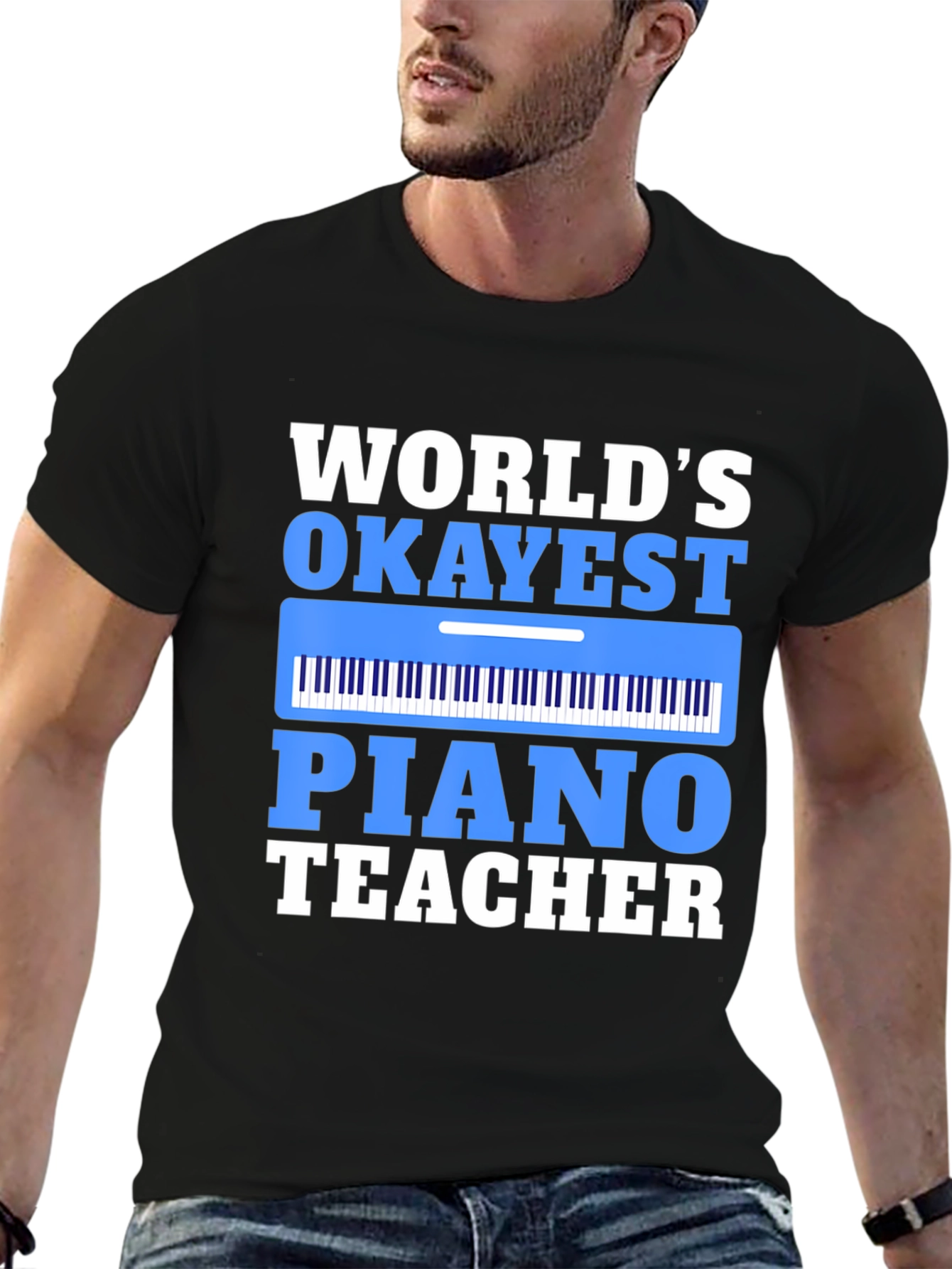 Worlds Okayest Piano Teacher T-Shirt