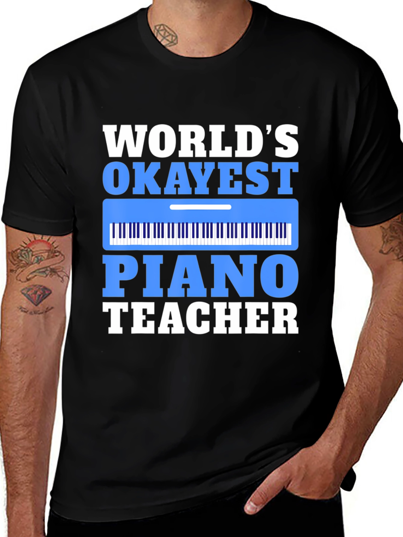 Worlds Okayest Piano Teacher T-Shirt