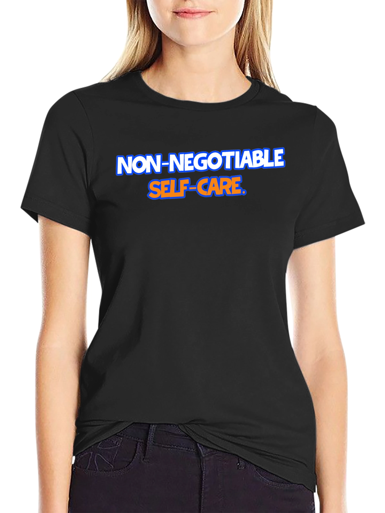 Non-Negotiable Self-Care Graphic Tee - Black