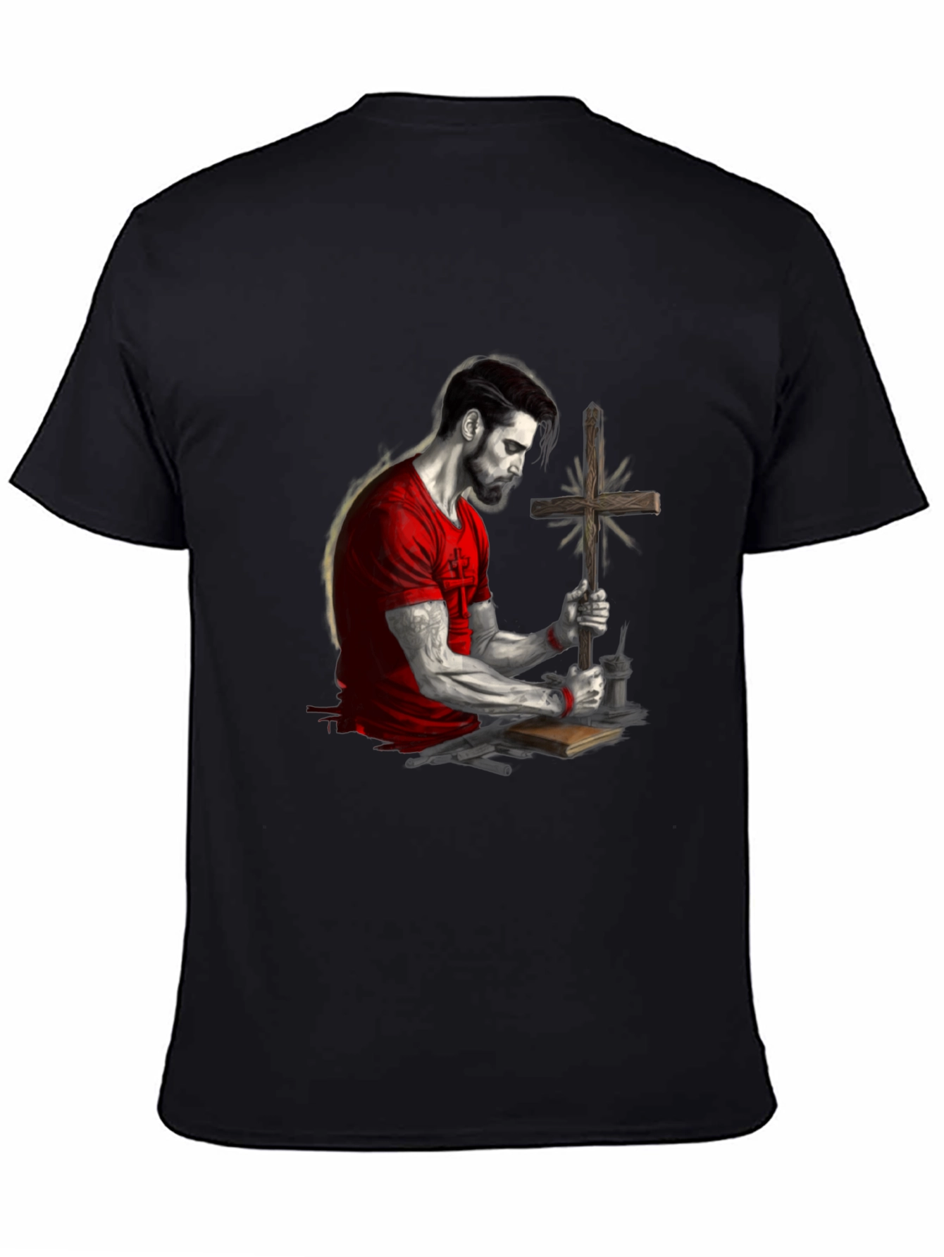 Faithful Man Graphic Tee - Black