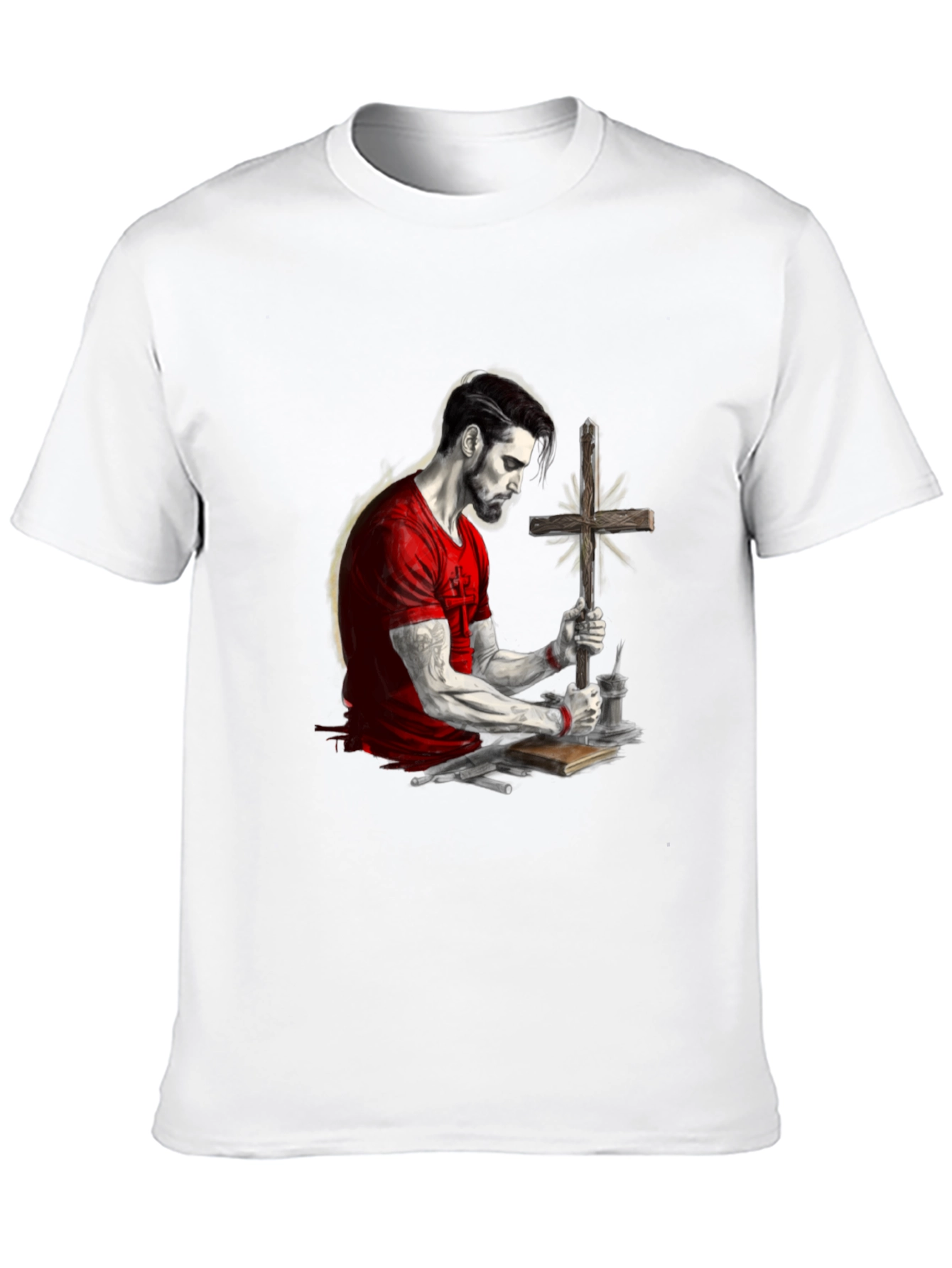 Faithful Man Graphic Tee - Black