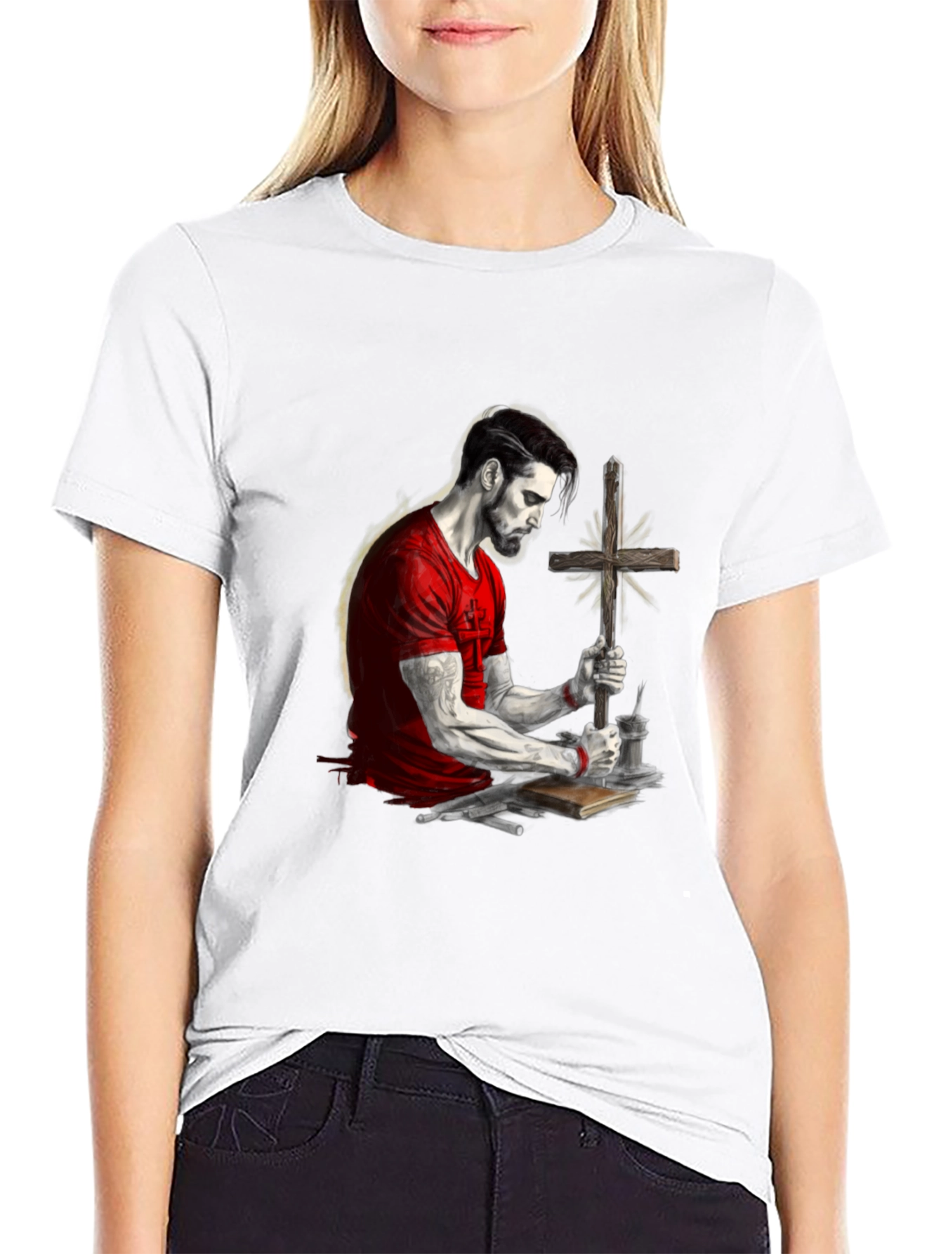 Faithful Man Graphic Tee - Black