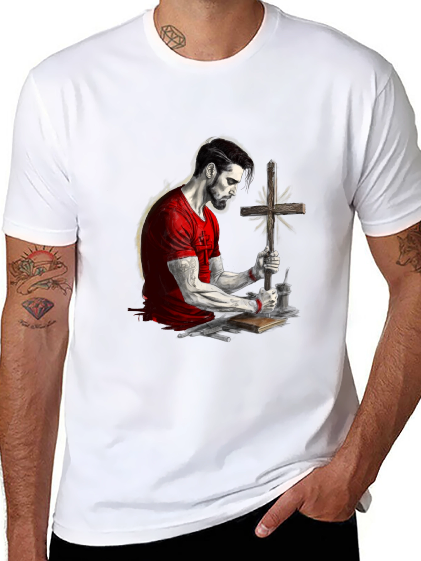 Faithful Man Graphic Tee - Black