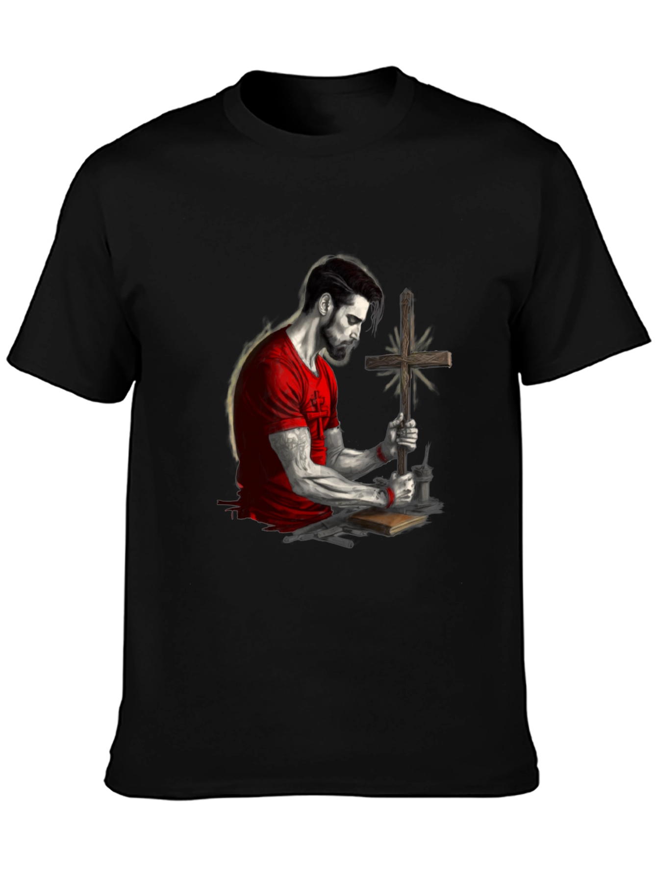 Faithful Man Graphic Tee - Black