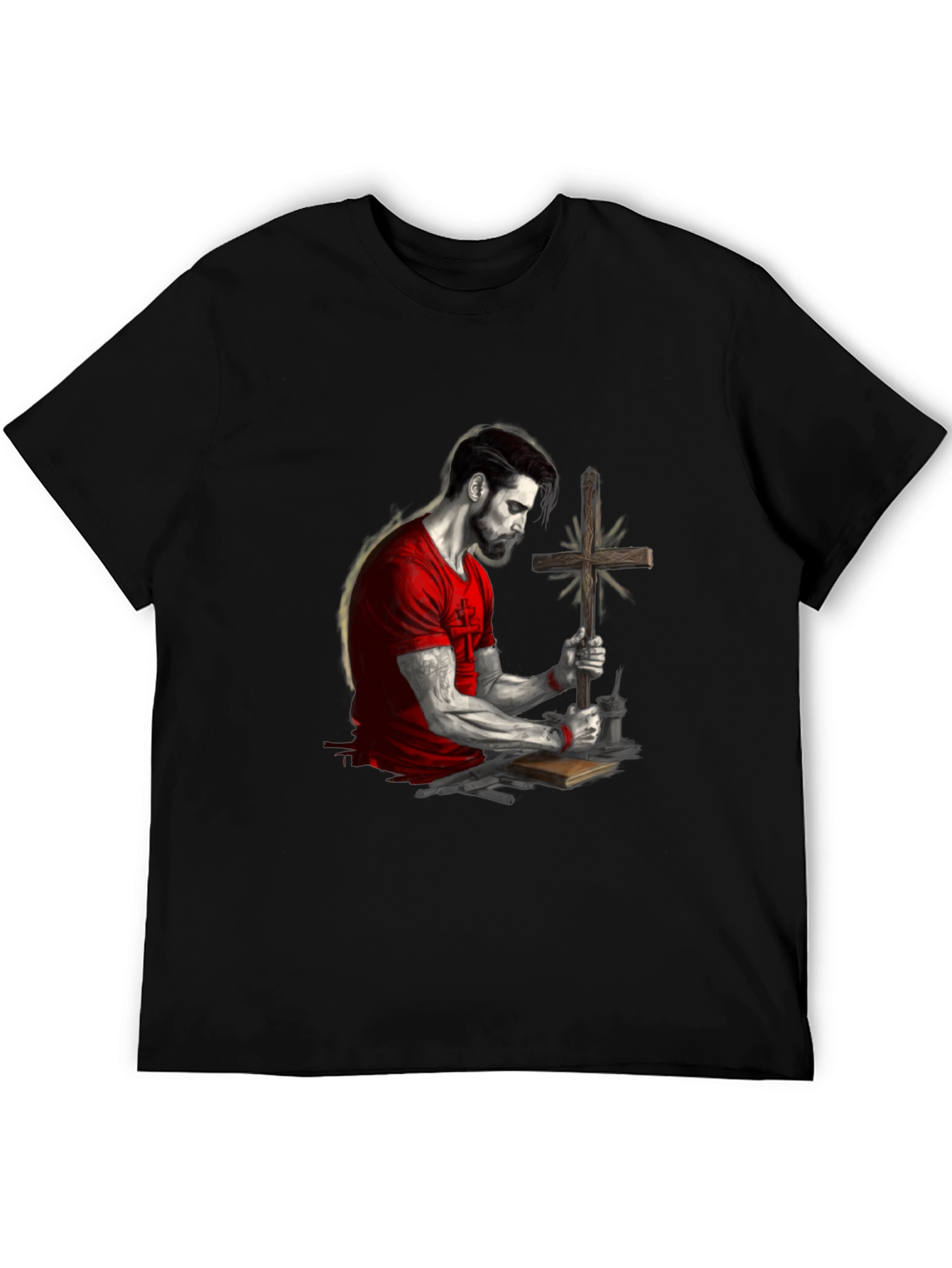 Faithful Man Graphic Tee - Black