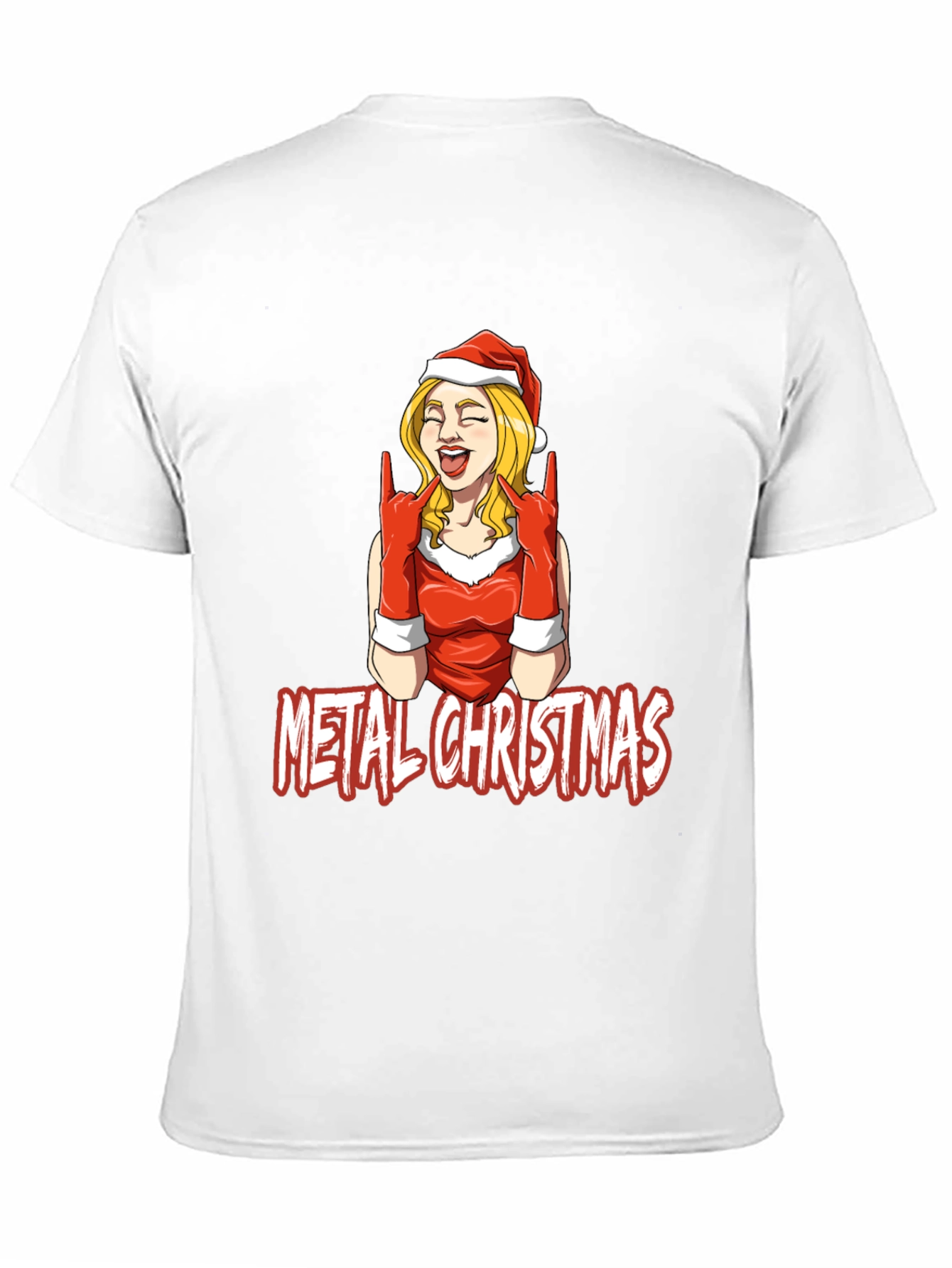 Metal Christmas Graphic Tee - Rocking Holiday Style