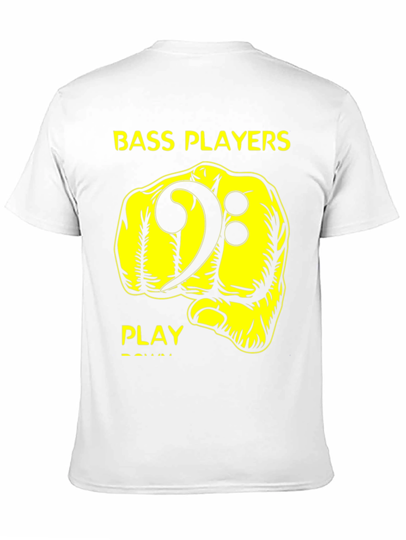 Bass Players Fist Bump Black Graphic T-Shirt