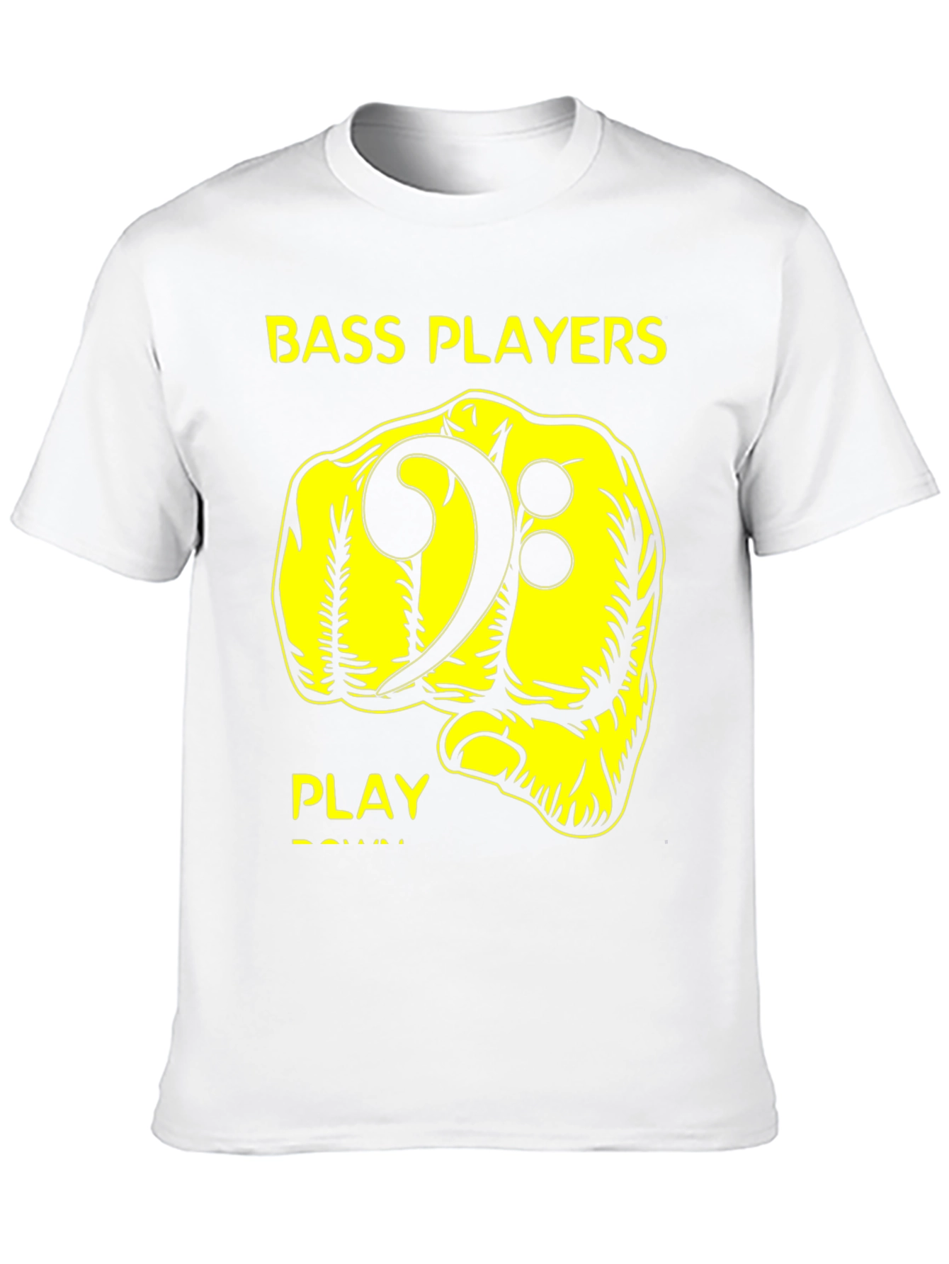 Bass Players Fist Bump Black Graphic T-Shirt