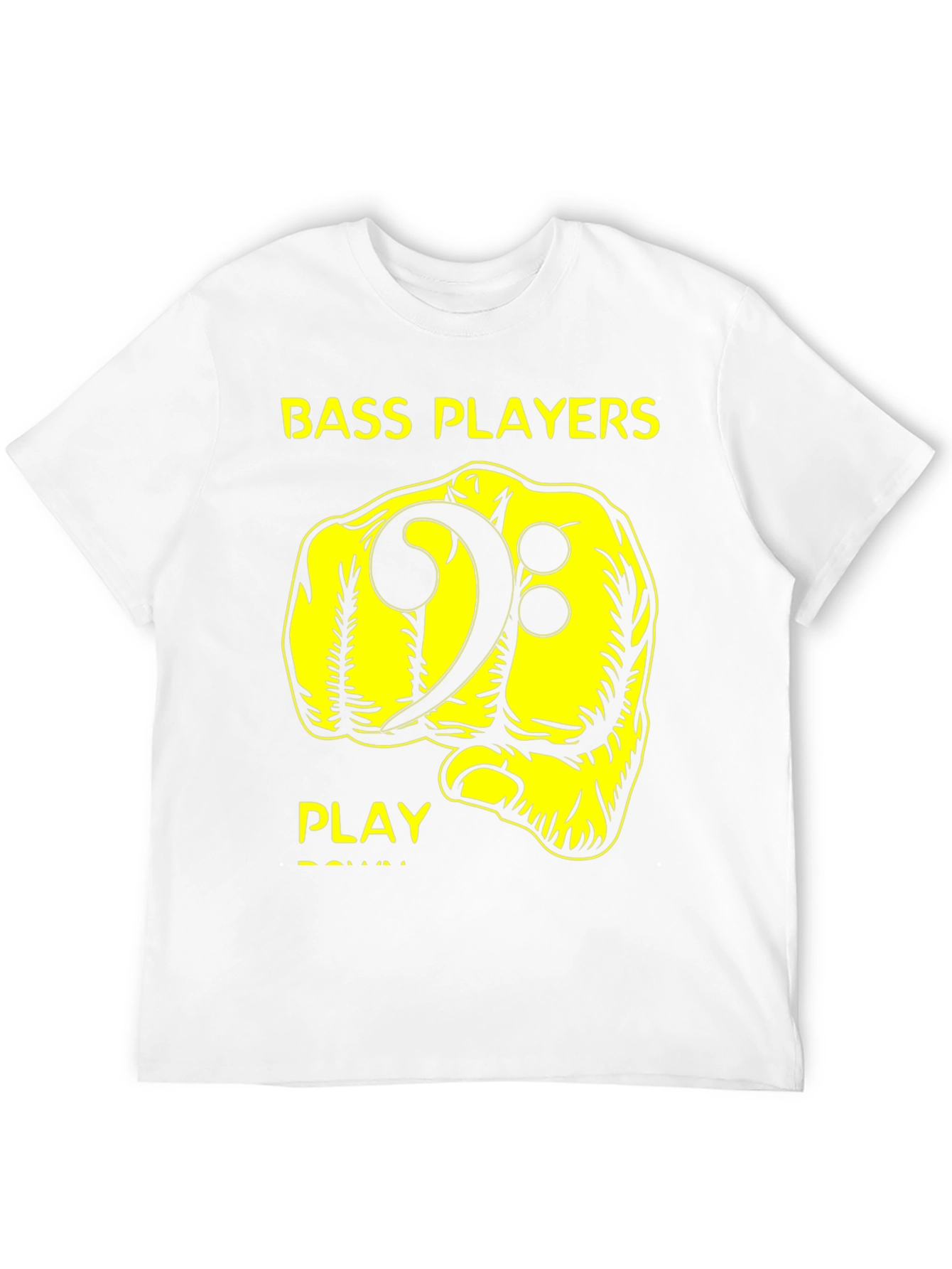 Bass Players Fist Bump Black Graphic T-Shirt