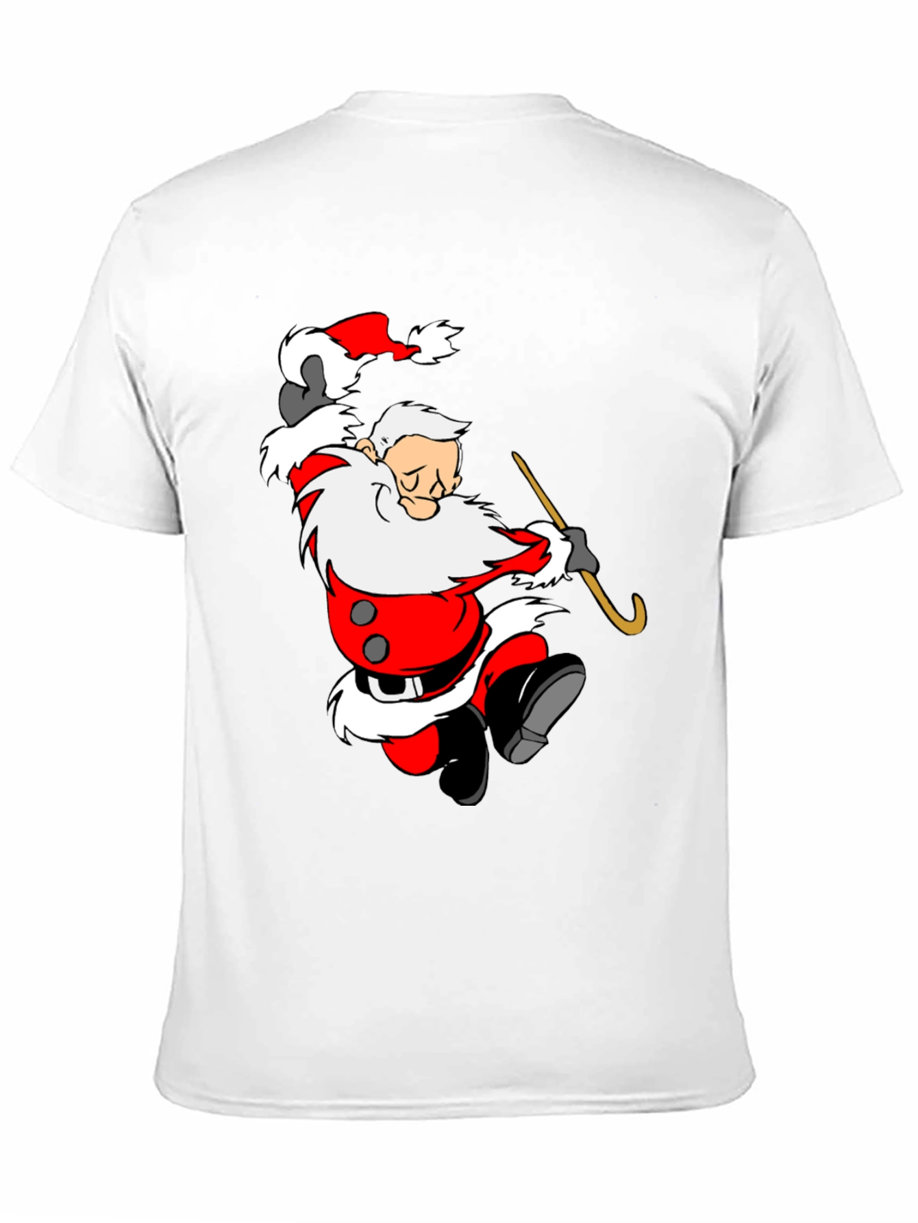 Cartoon Santa Graphic T-Shirt