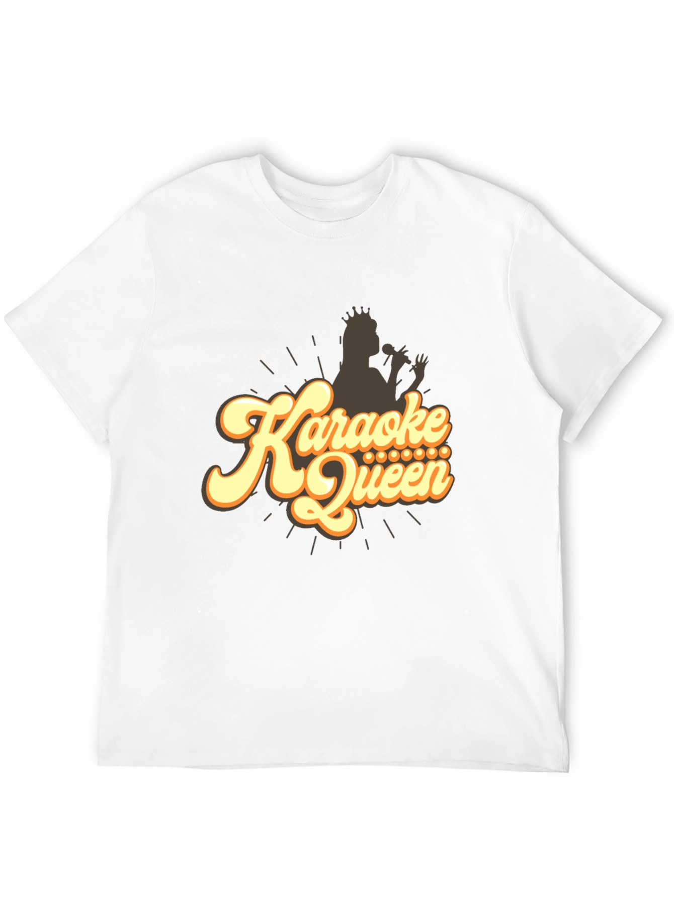 Karaoke Queen Graphic T-Shirt - Black Tee