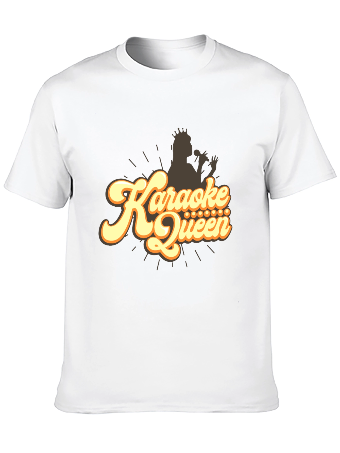 Karaoke Queen Graphic T-Shirt - Black Tee
