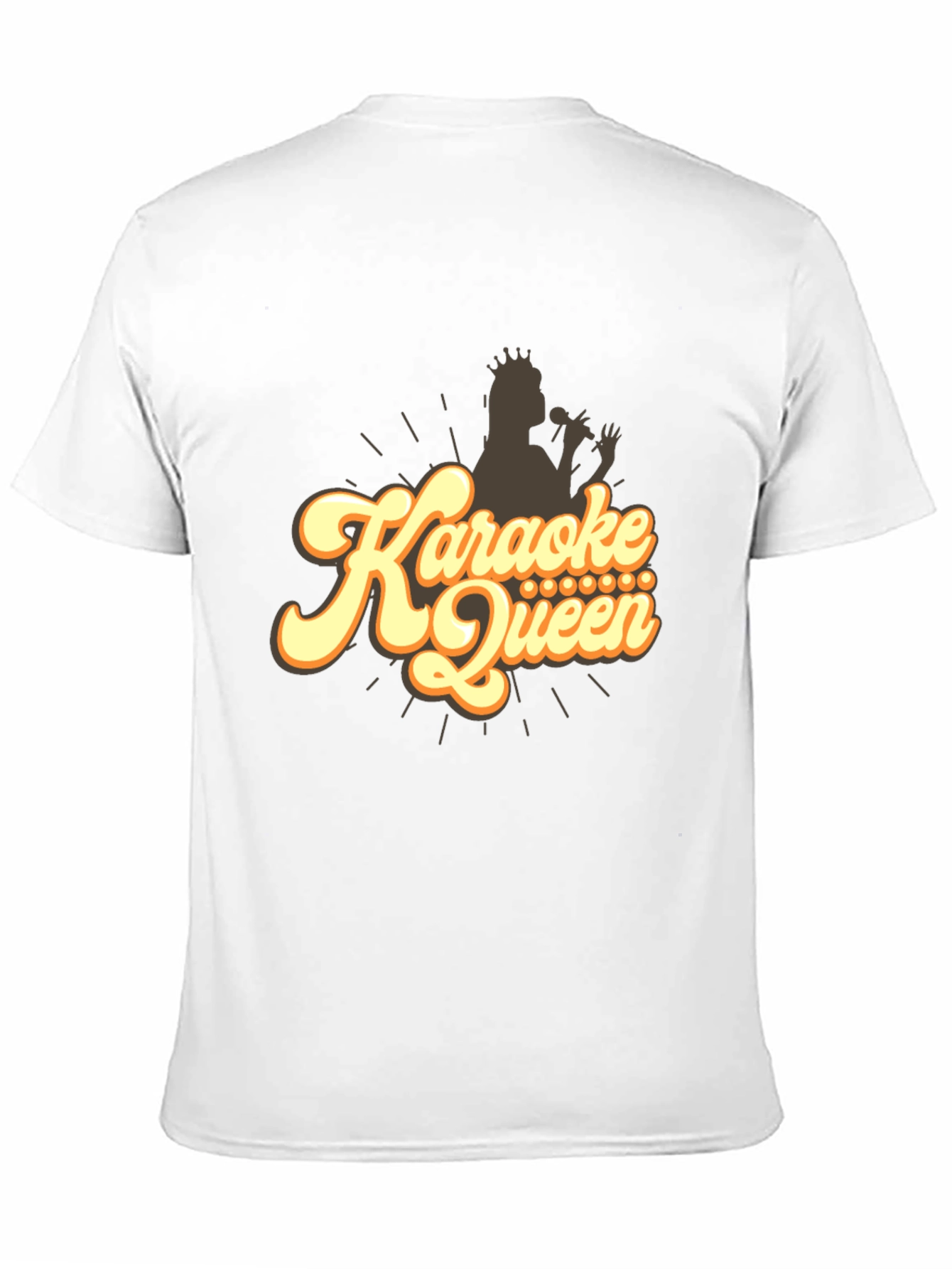 Karaoke Queen Graphic T-Shirt - Black Tee