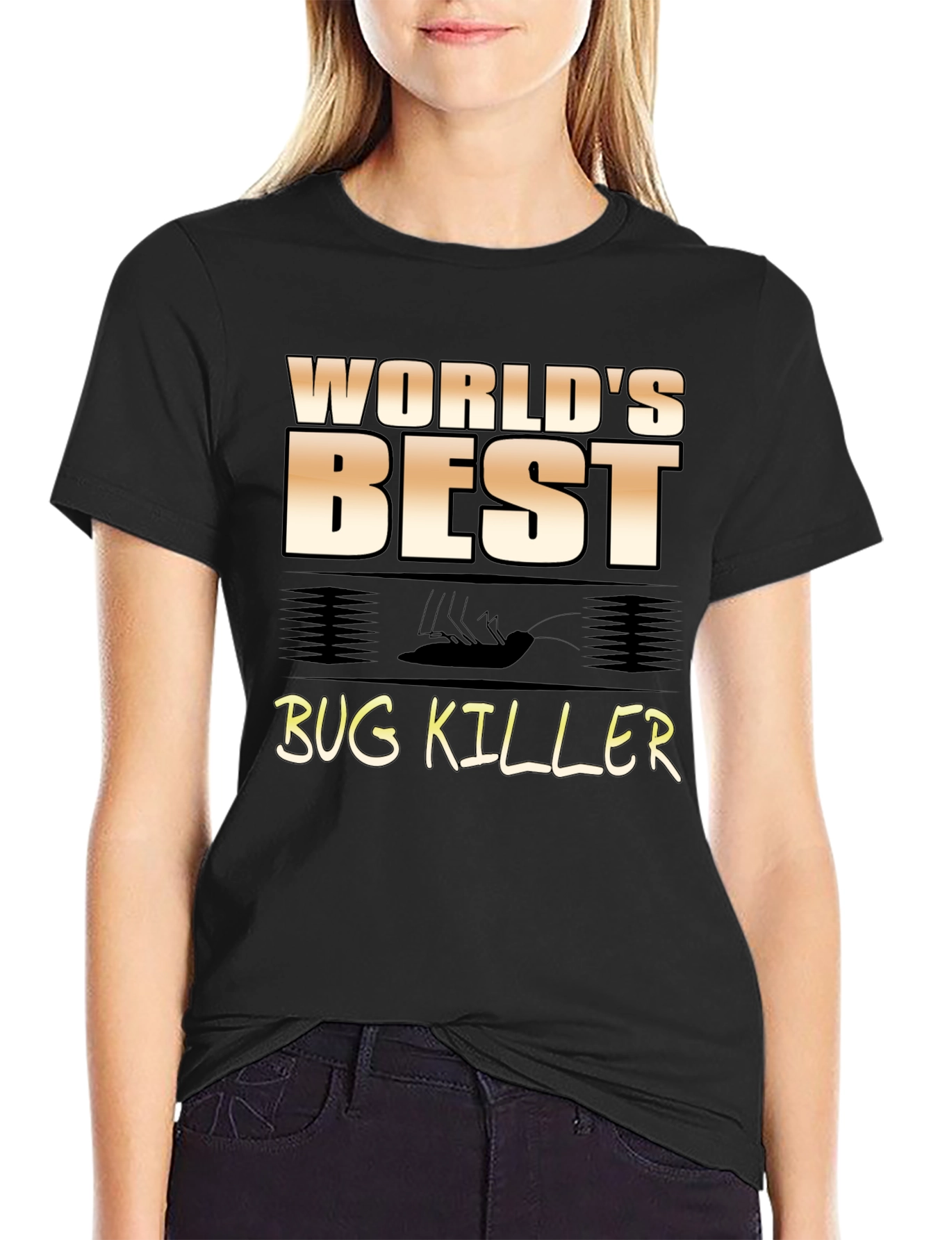 Worlds Best Bug Killer Novelty Graphic Tee