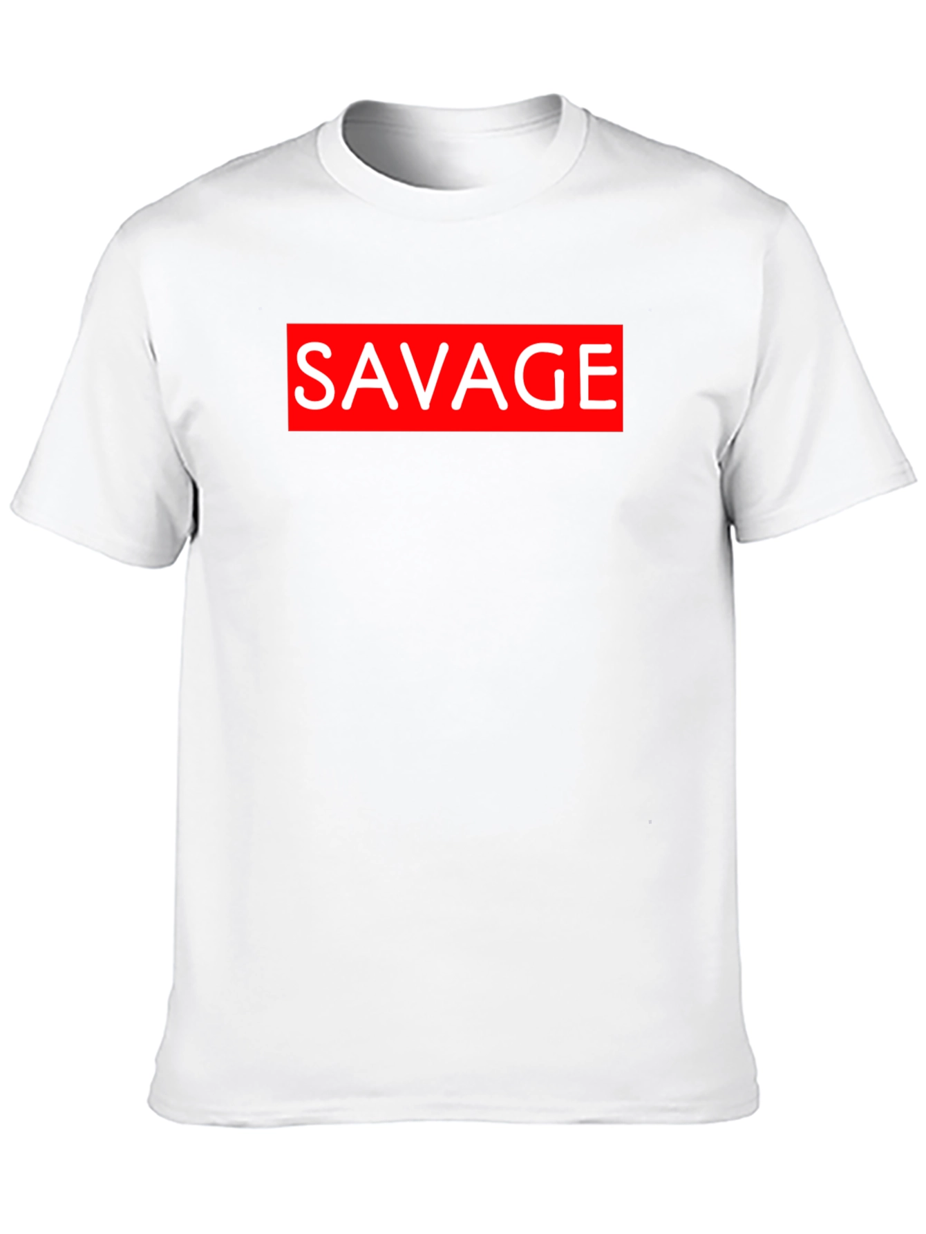 Savage Graphic Tee - Black Crew Neck T-Shirt