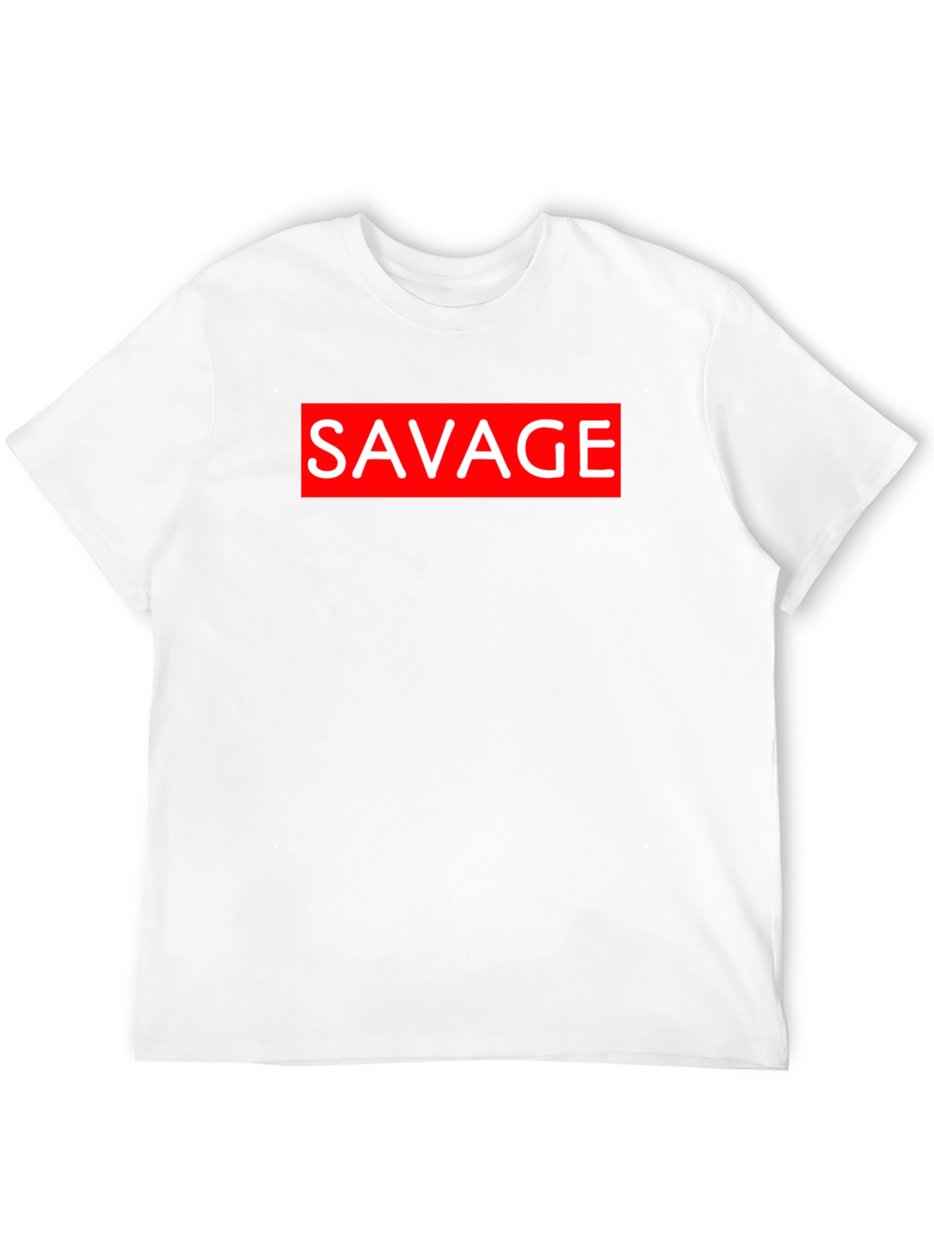 Savage Graphic Tee - Black Crew Neck T-Shirt