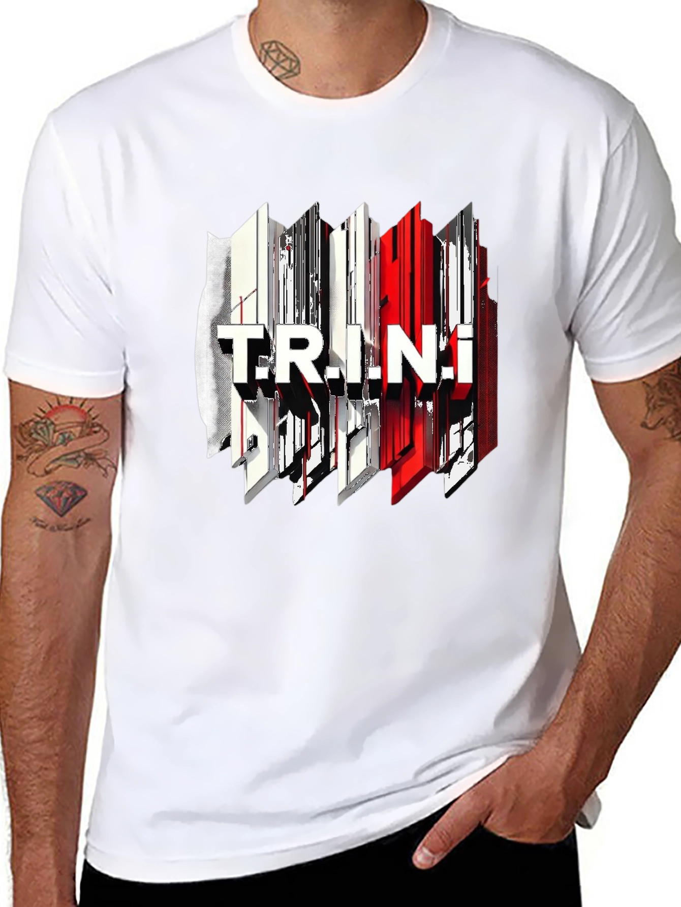 Trendy Trinidad Graphic Tee - Black Cotton T-Shirt