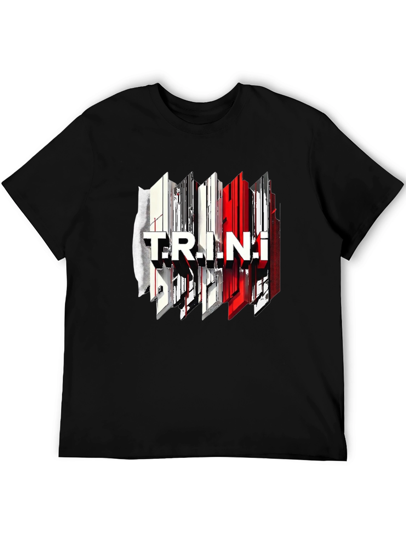 Trendy Trinidad Graphic Tee - Black Cotton T-Shirt