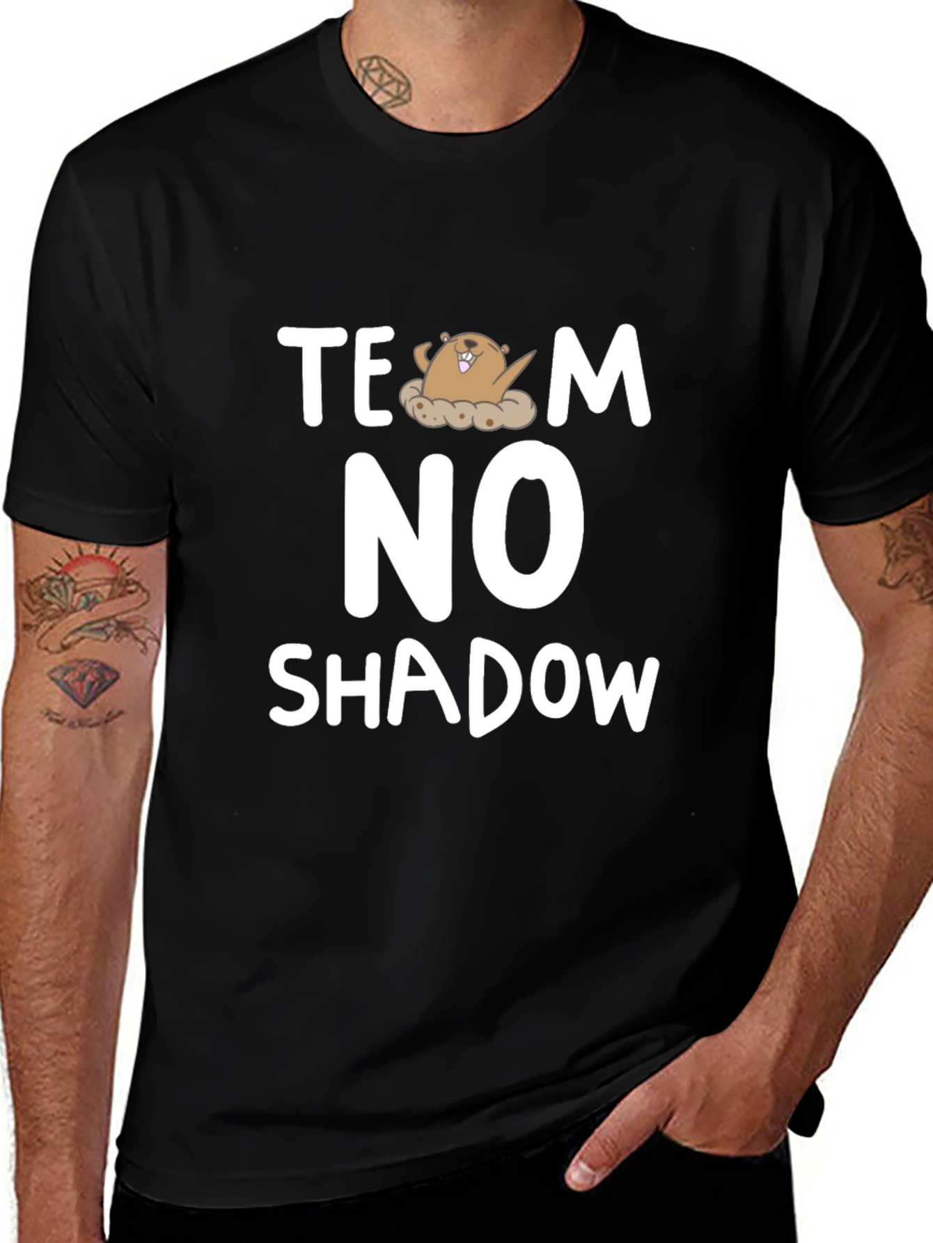 Team No Shadow Groundhog Day T-Shirt