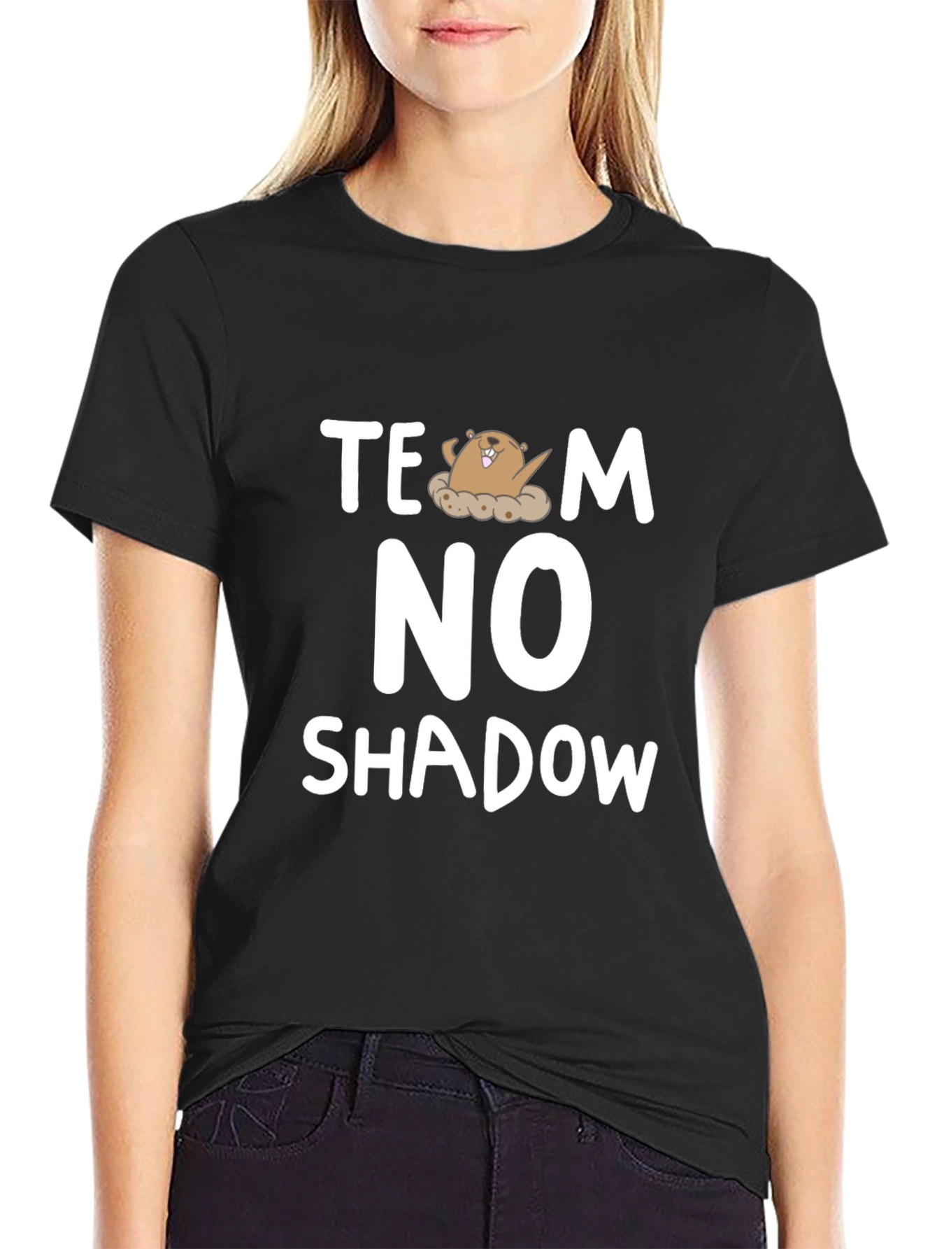 Team No Shadow Groundhog Day T-Shirt