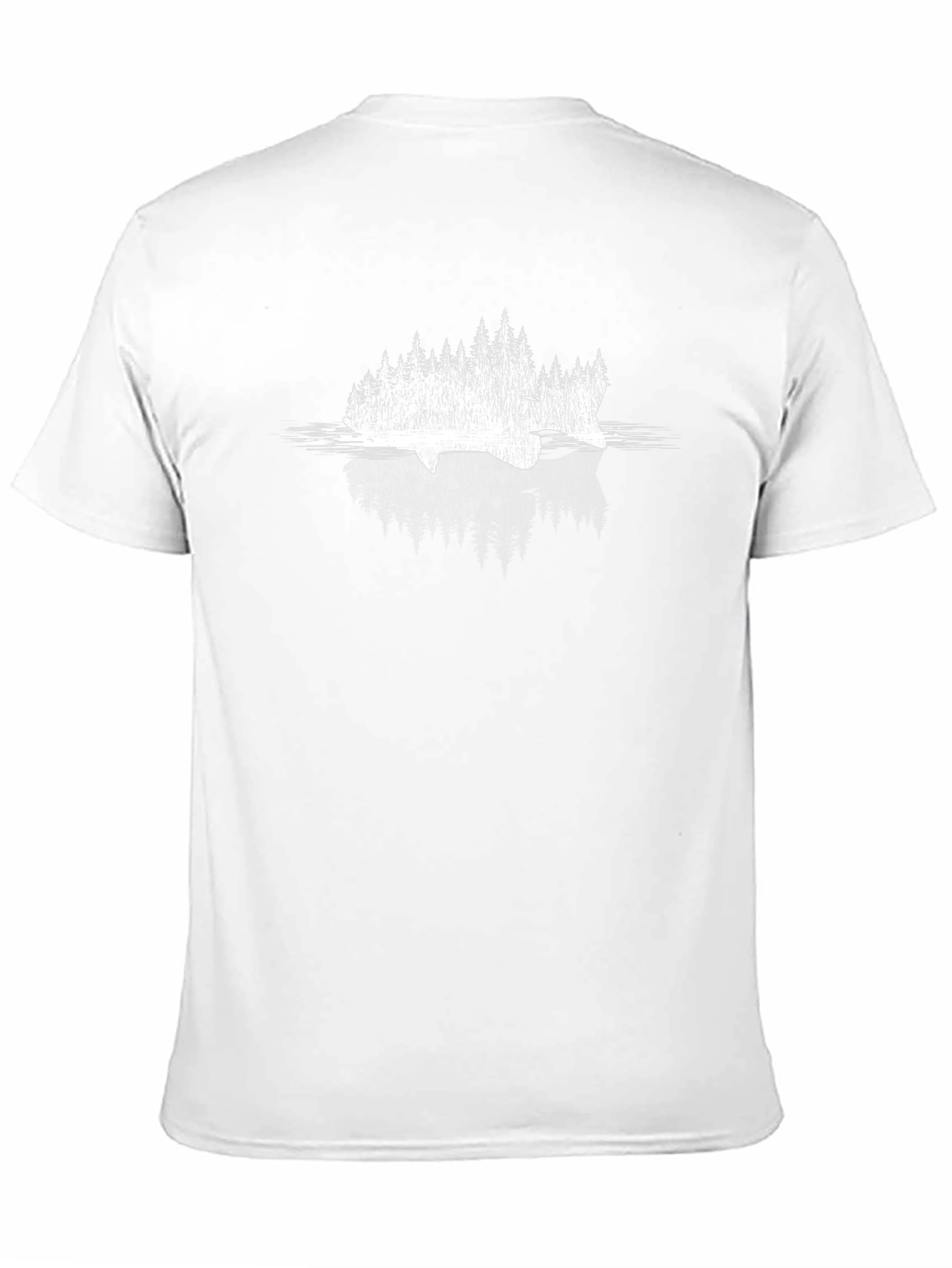 Nature Scene Graphic Black T-Shirt