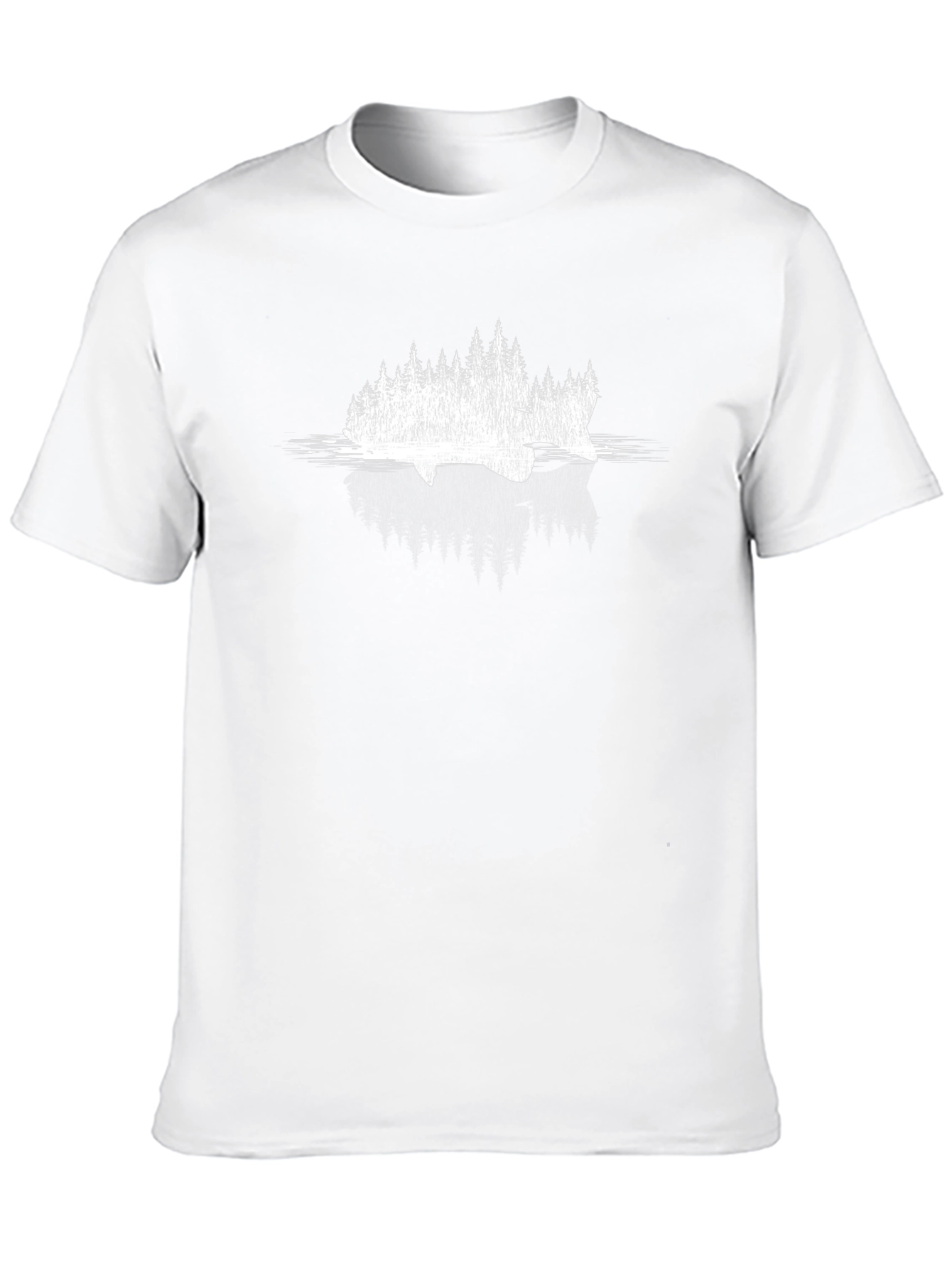 Nature Scene Graphic Black T-Shirt