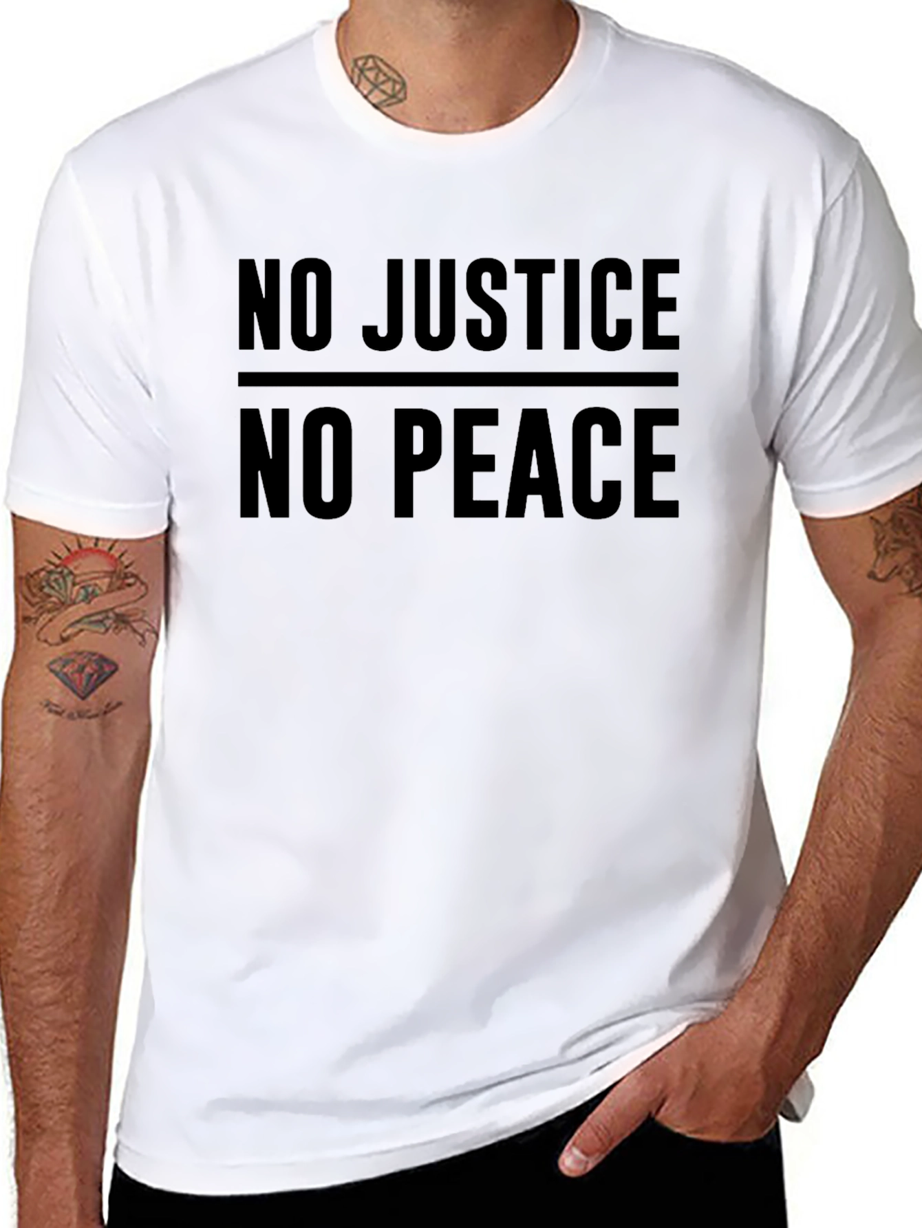 No Justice No Peace Black Tee