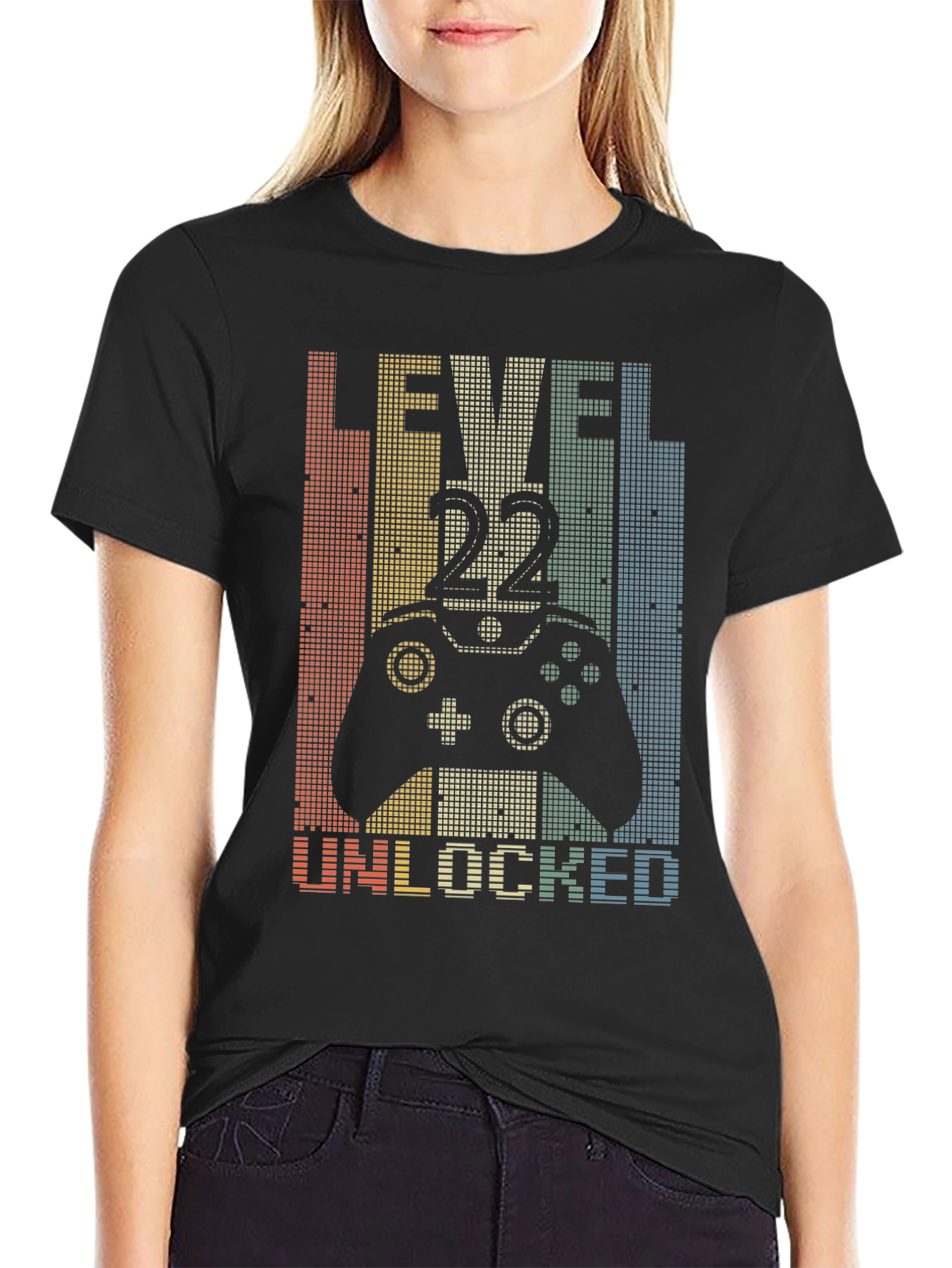Level 22 Unlocked Gamer T-Shirt - Birthday Gift Idea