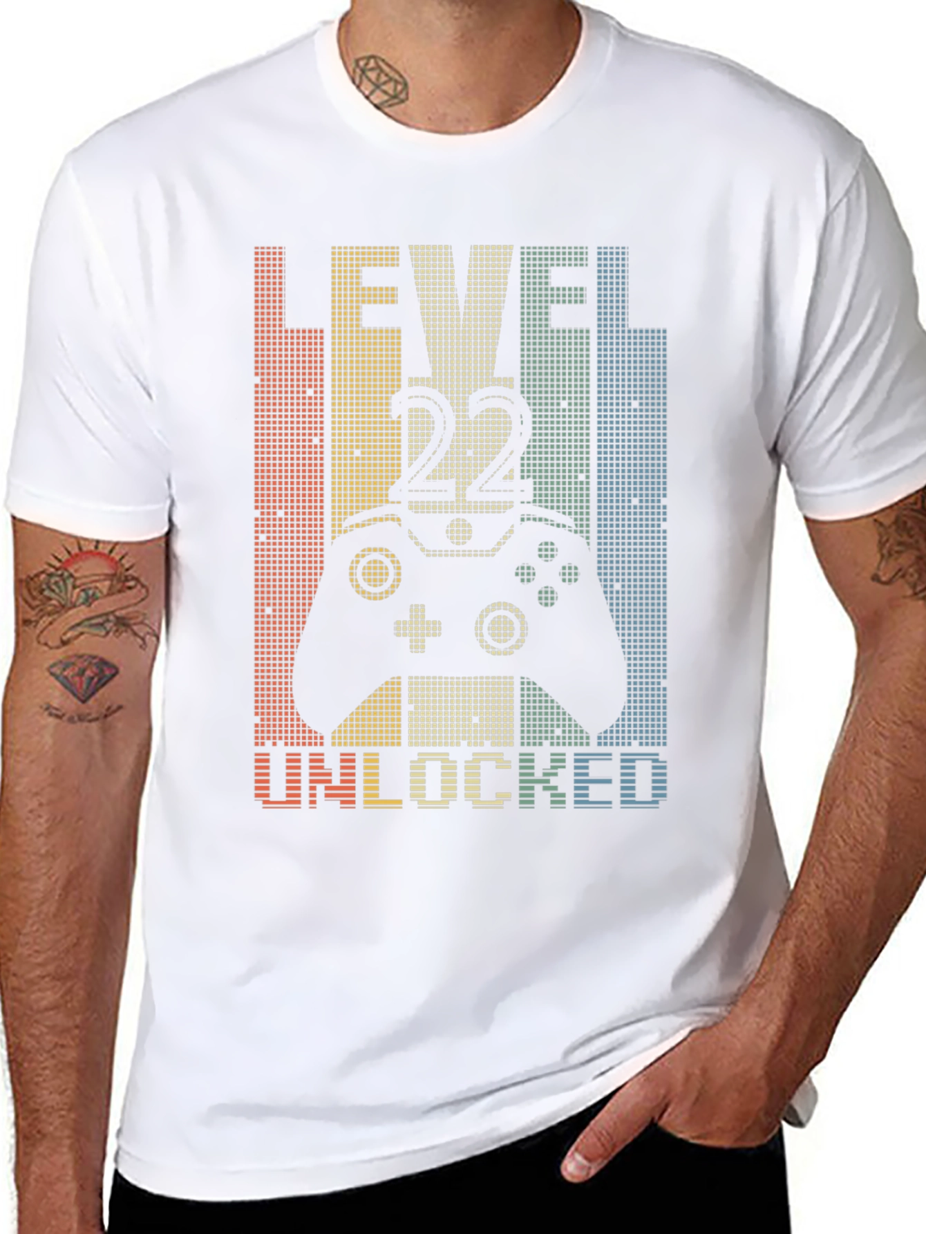 Level 22 Unlocked Gamer T-Shirt - Birthday Gift Idea