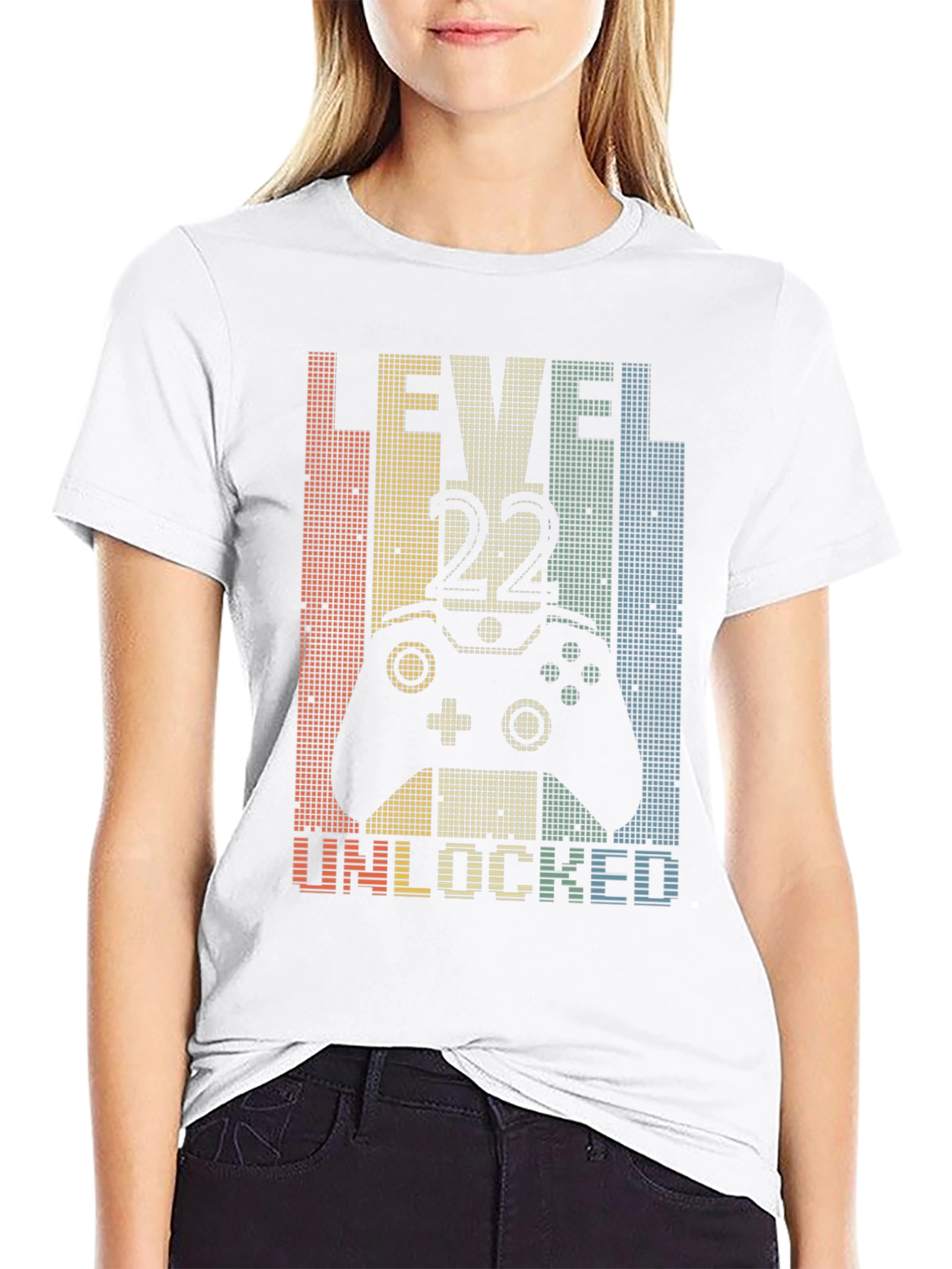 Level 22 Unlocked Gamer T-Shirt - Birthday Gift Idea