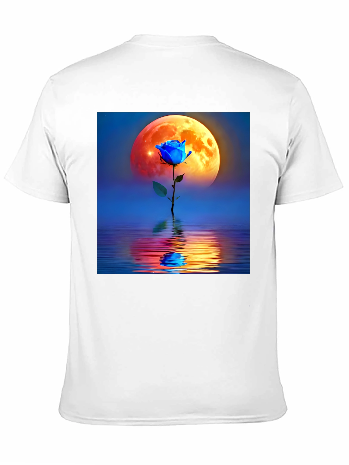 Blue Rose Moon Graphic Tee