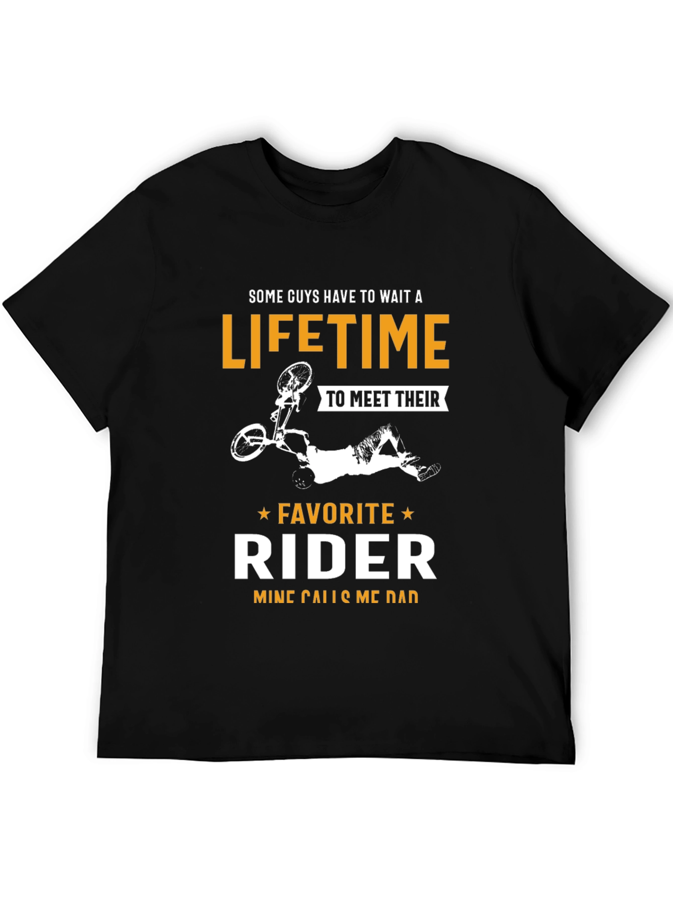 Favorite Rider Dad T-Shirt - Black Graphic Tee