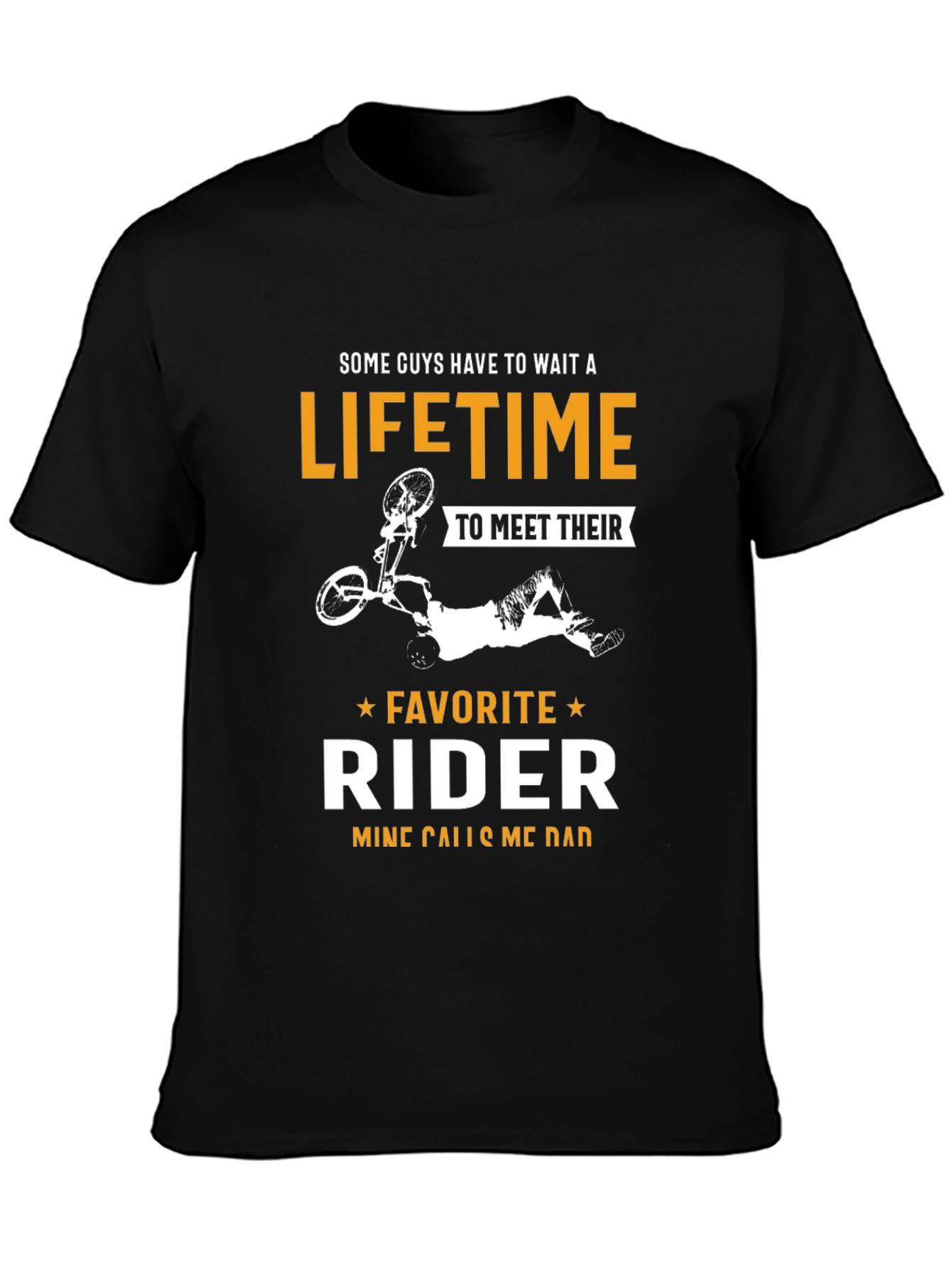 Favorite Rider Dad T-Shirt - Black Graphic Tee