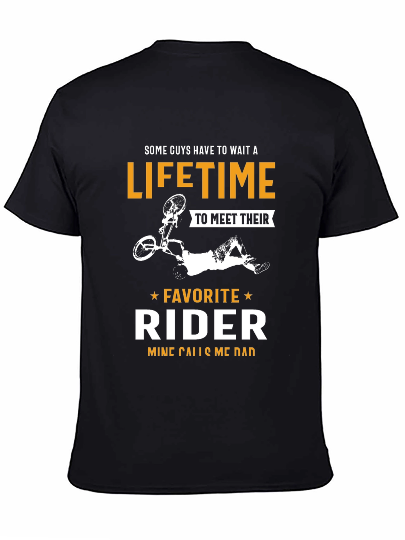Favorite Rider Dad T-Shirt - Black Graphic Tee