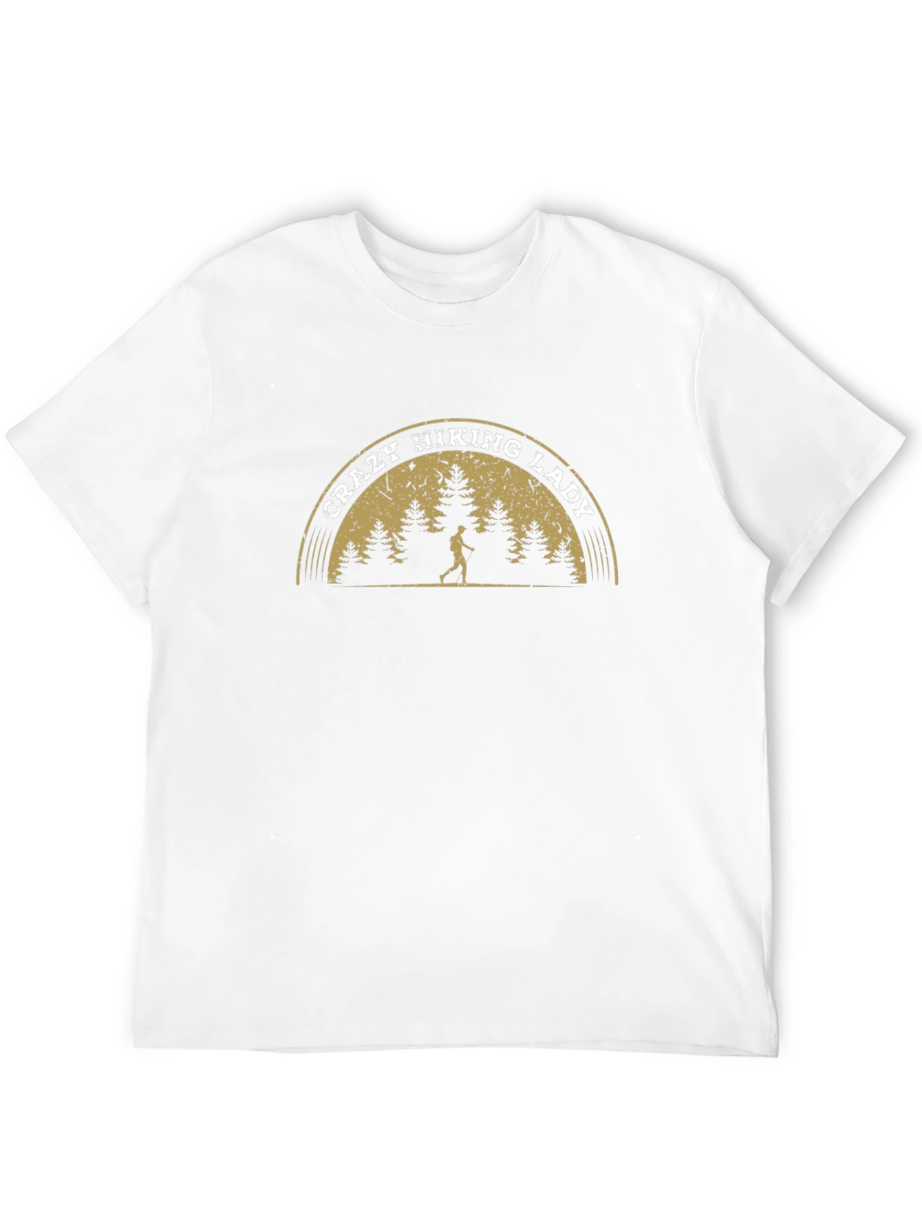 Crazy Hiking Lady T-Shirt - Outdoor Adventure Top