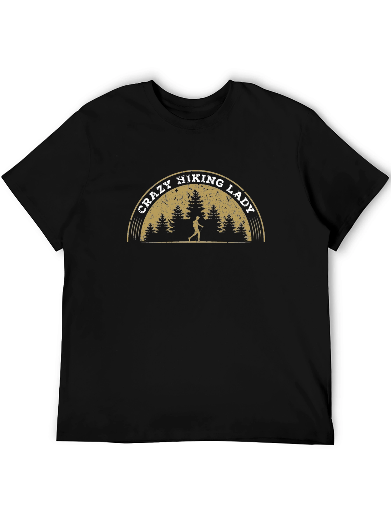 Crazy Hiking Lady T-Shirt - Outdoor Adventure Top