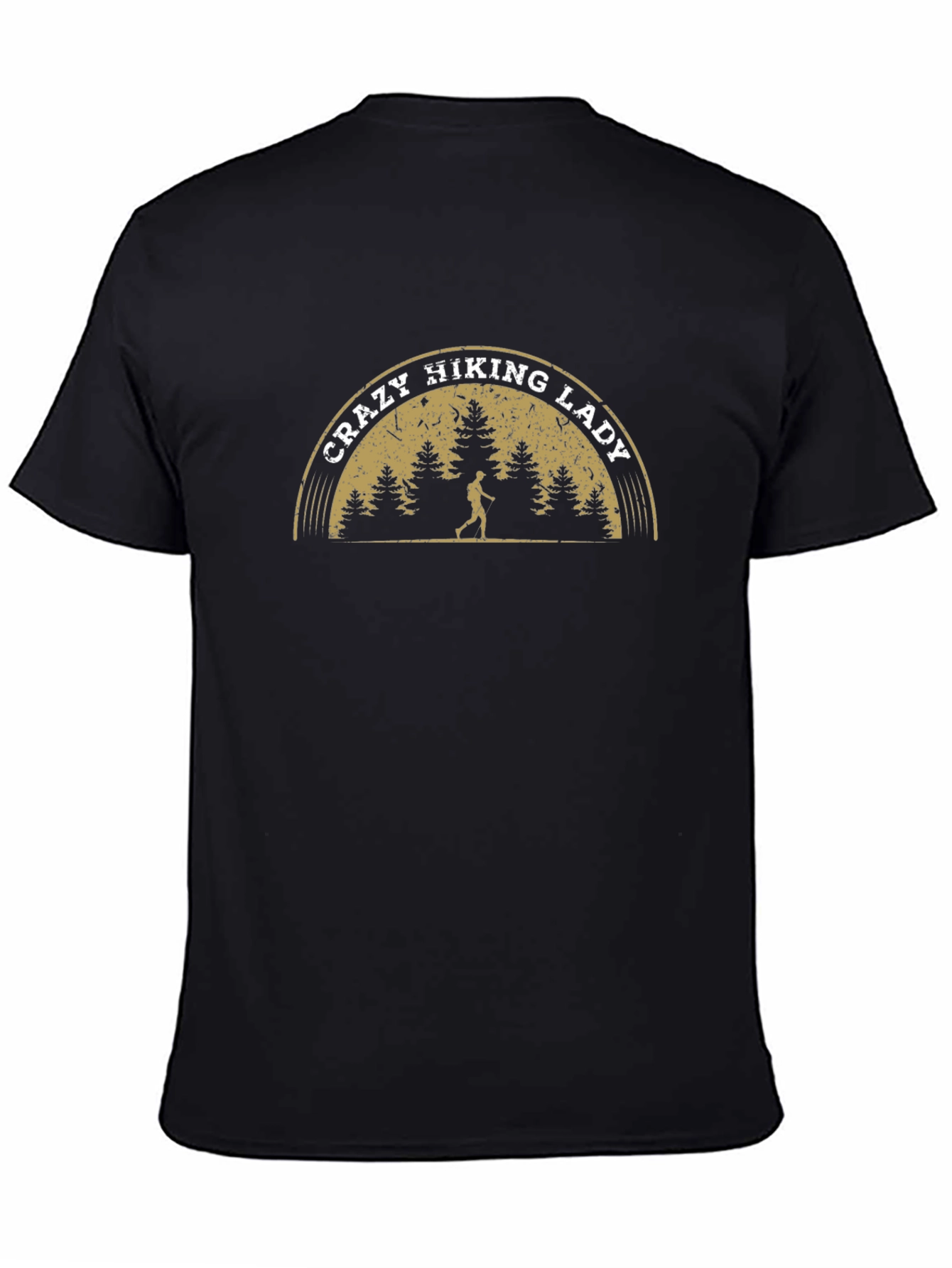 Crazy Hiking Lady T-Shirt - Outdoor Adventure Top