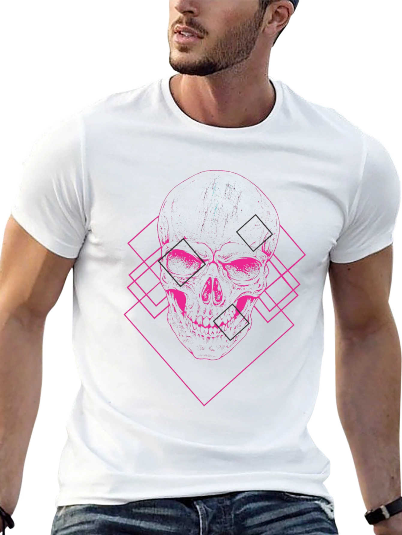 Skull Graphic Tee - Mens Black T-Shirt
