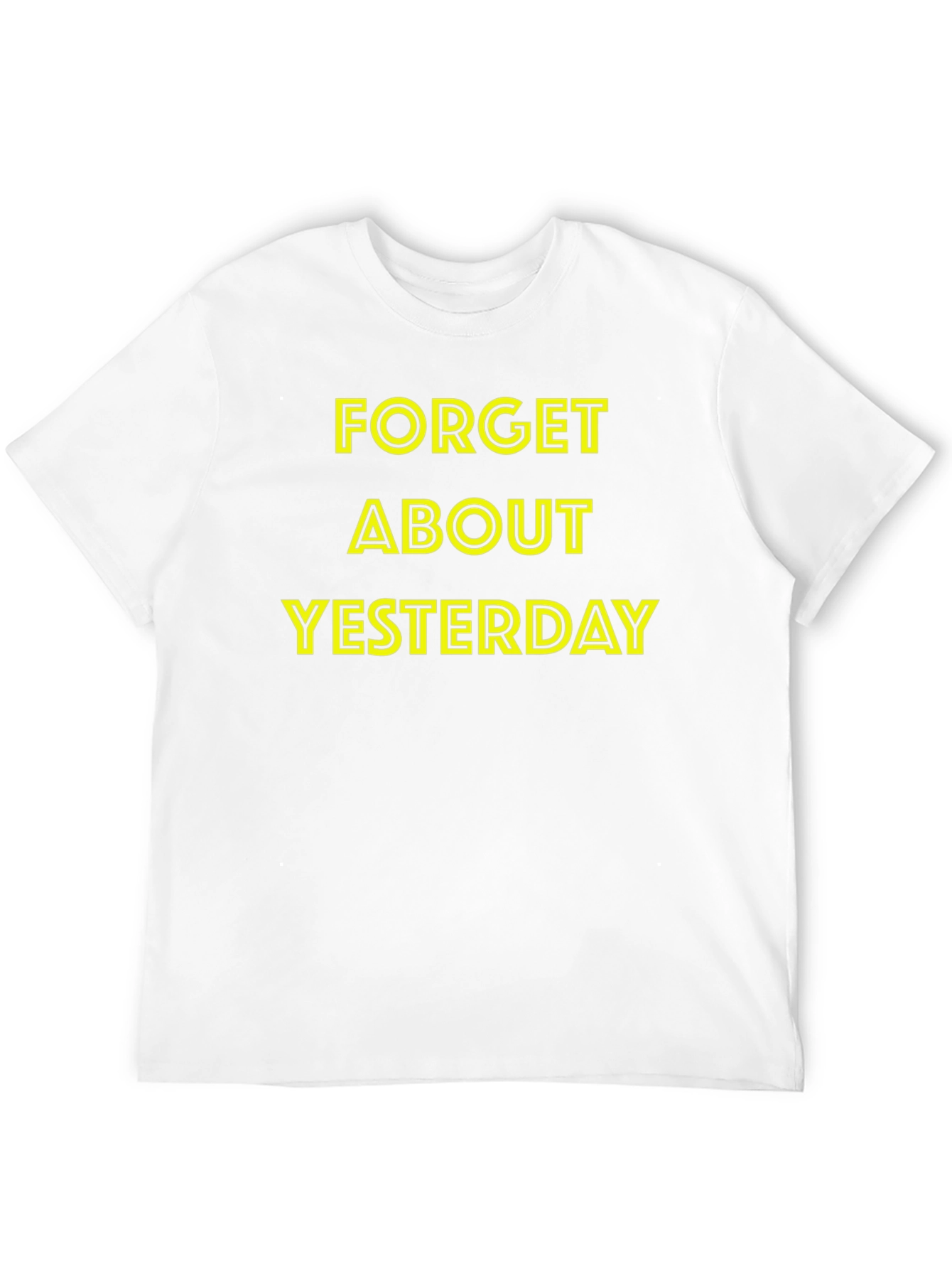 Forget Yesterday Black Graphic Tee