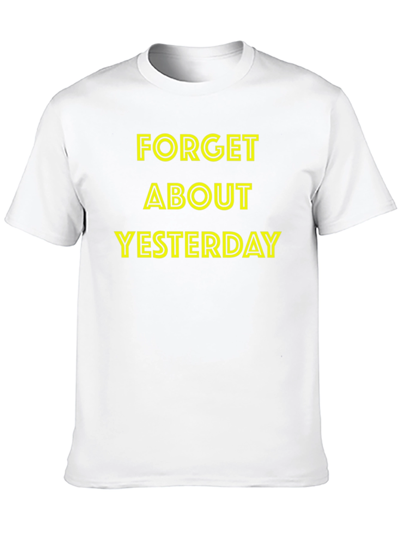Forget Yesterday Black Graphic Tee