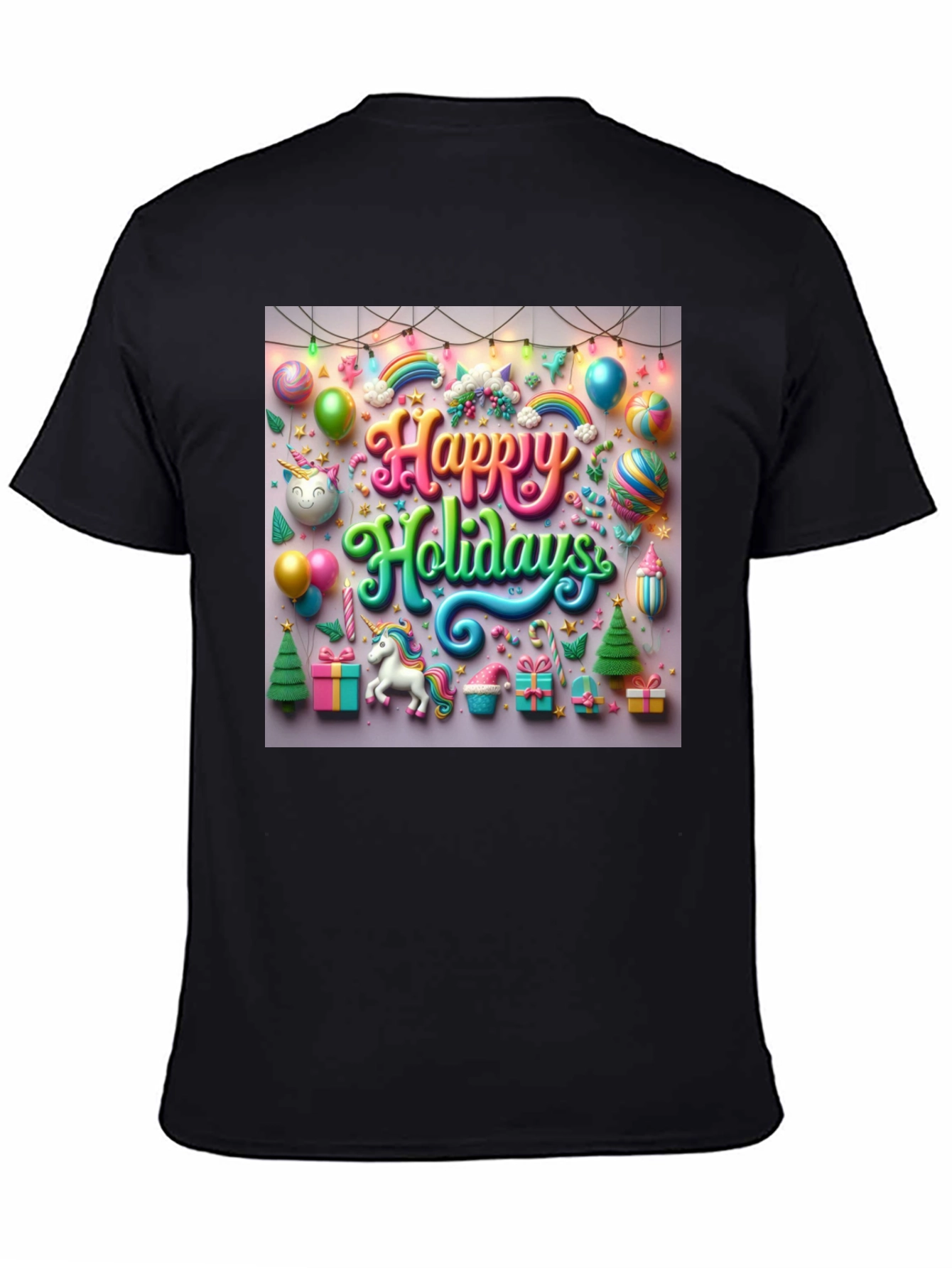 Happy Holidays Unicorn T-Shirt