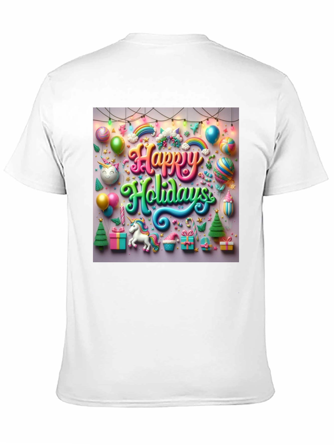Happy Holidays Unicorn T-Shirt