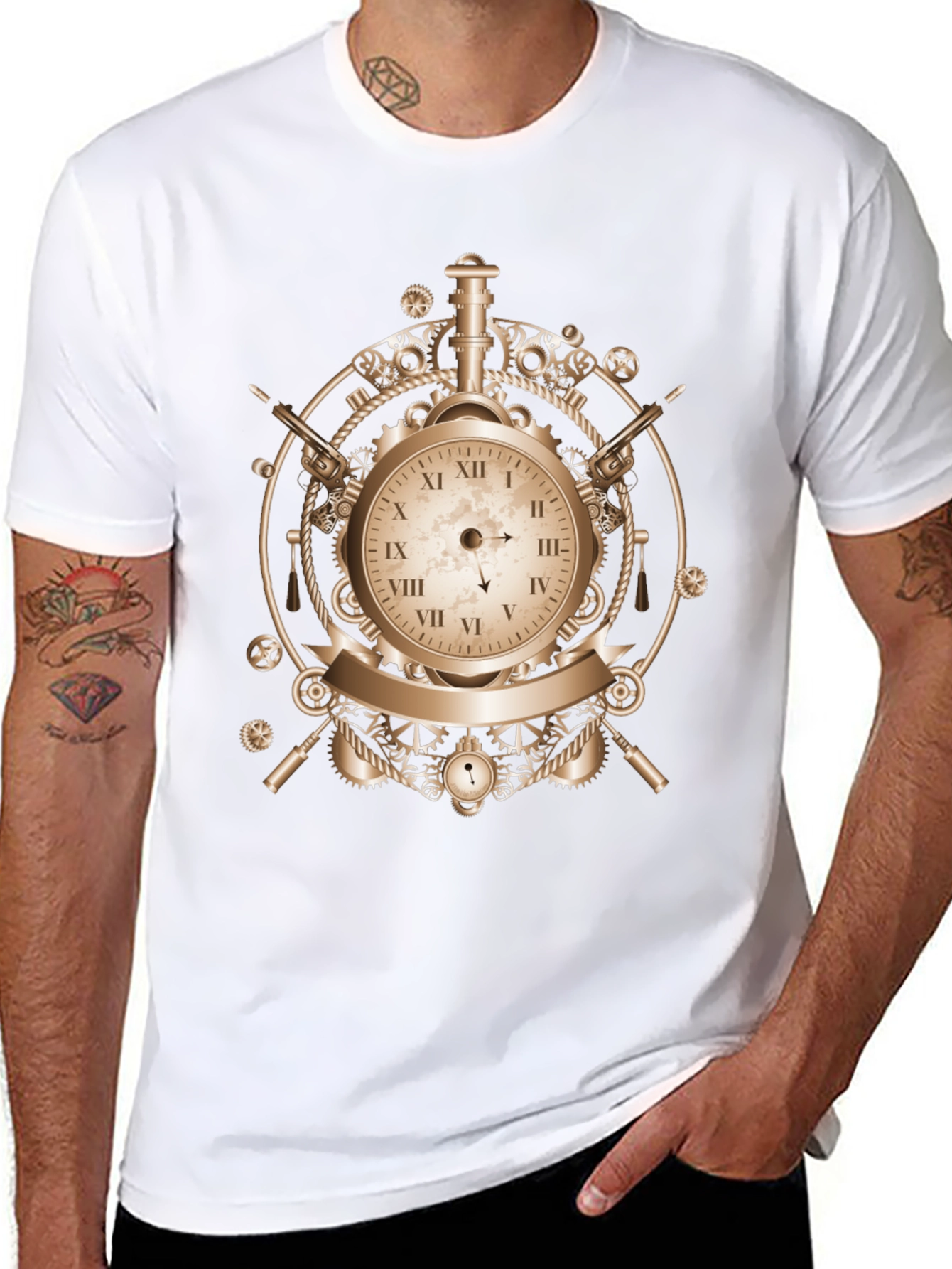 Steampunk Clockwork T-Shirt - Unique Design