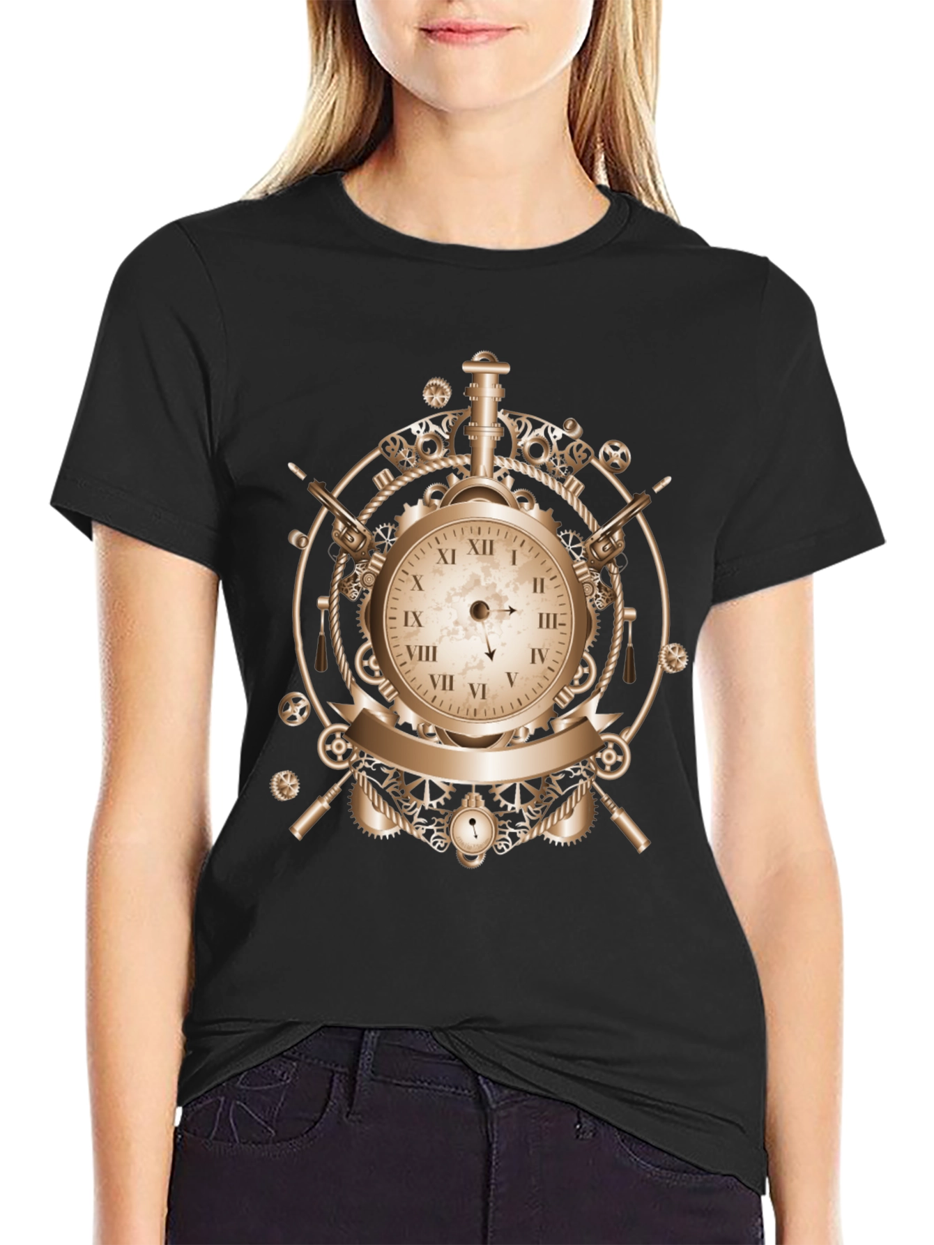 Steampunk Clockwork T-Shirt - Unique Design