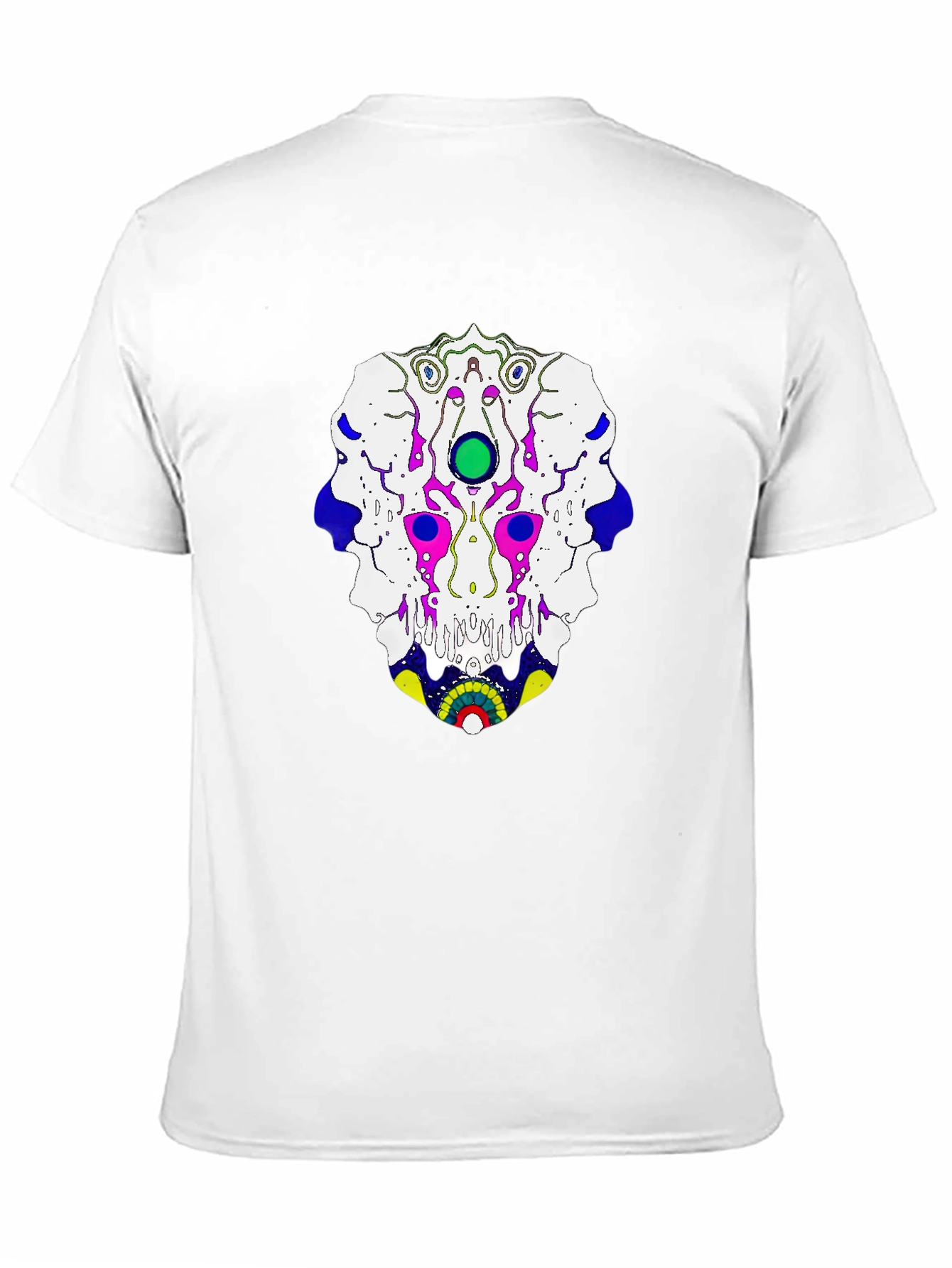 Abstract Graphic Print T-Shirt - Black