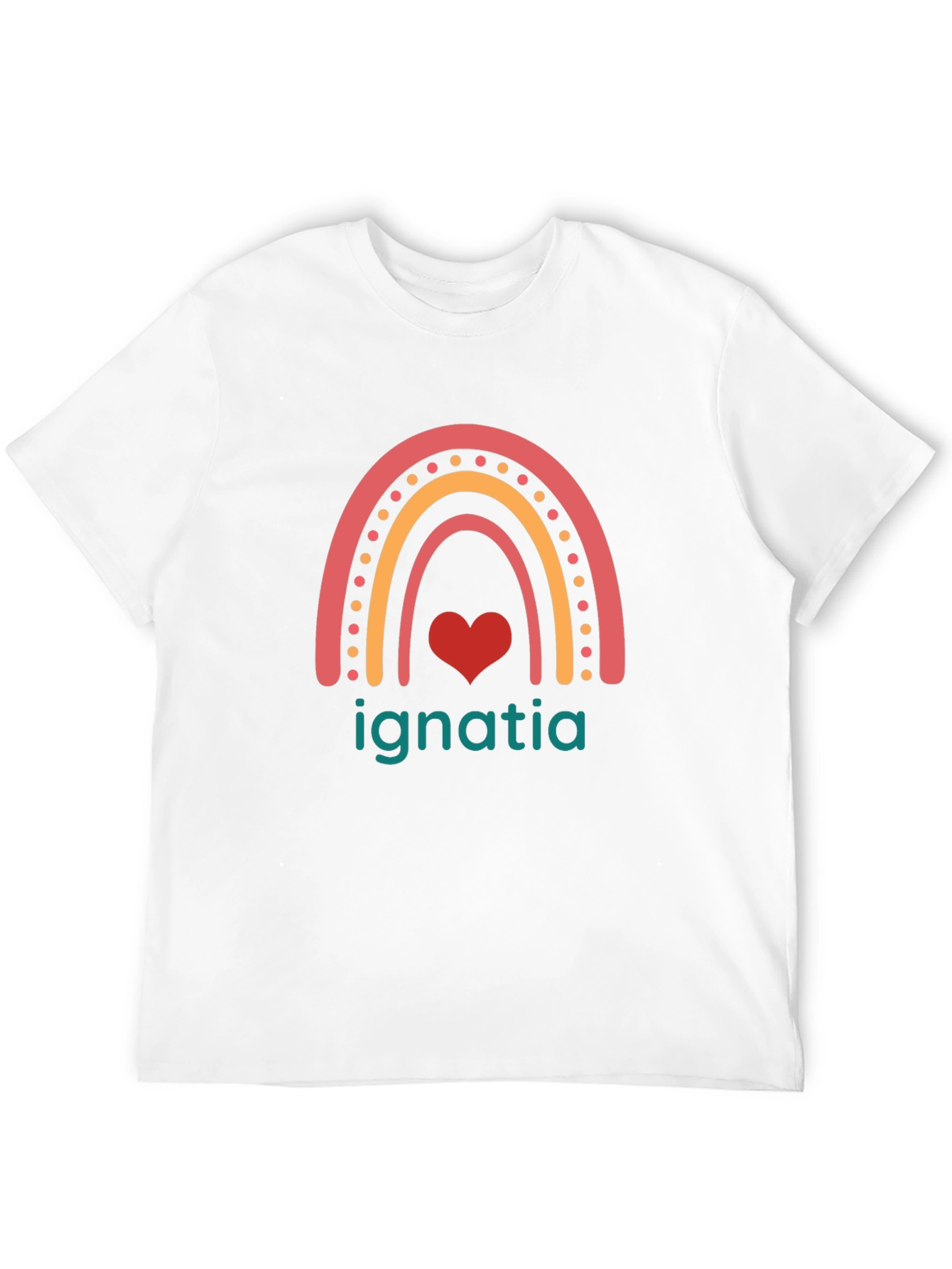 Ignatia Rainbow Heart Graphic Tee - Black