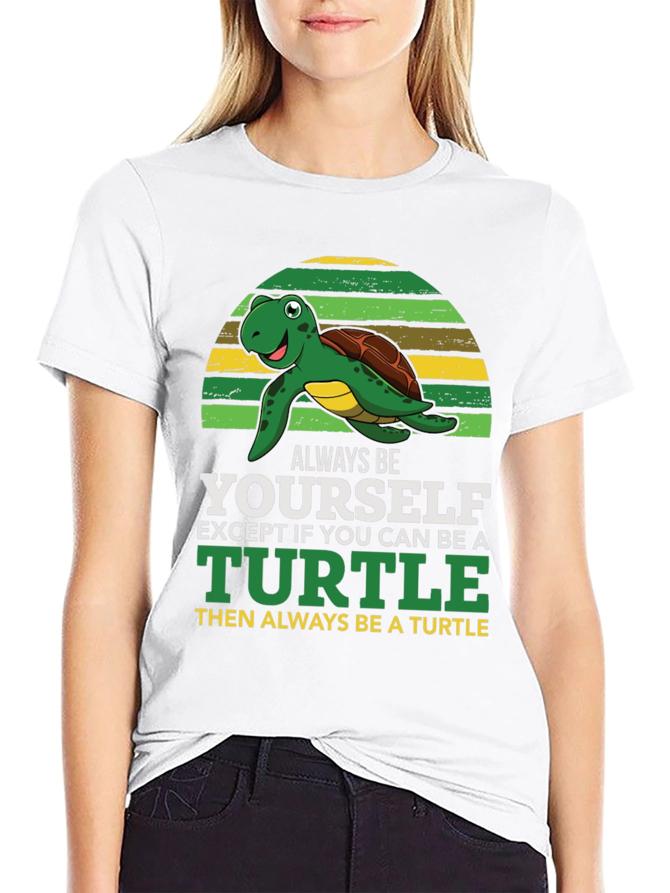 Turtle Graphic T-Shirt - Always Be Yourself